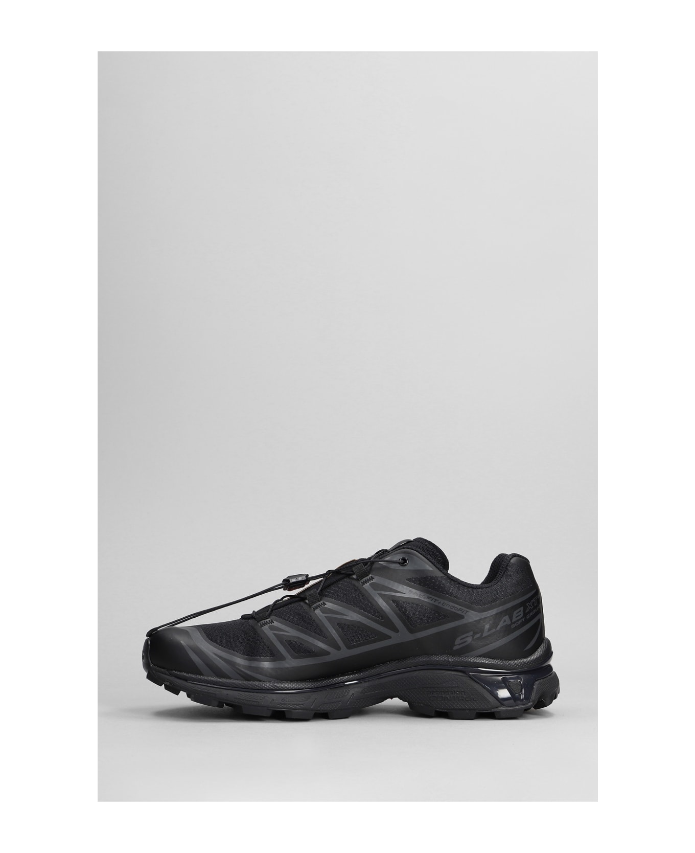 Salomon Xt-6 Sneakers In Black Synthetic Fibers - Black