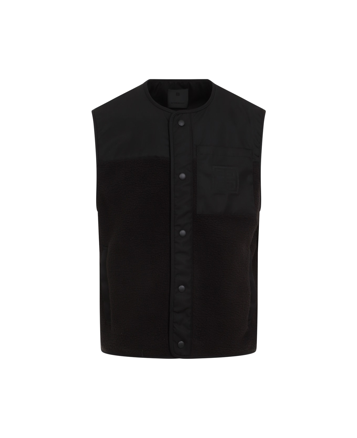 Givenchy Mix Material Vest 4g Pocket - Black