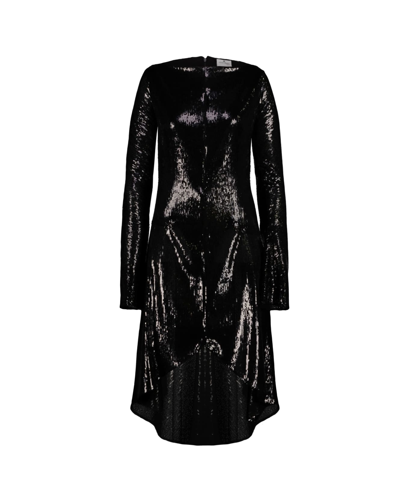 Courrèges Ellipse Glitter Dress - Black