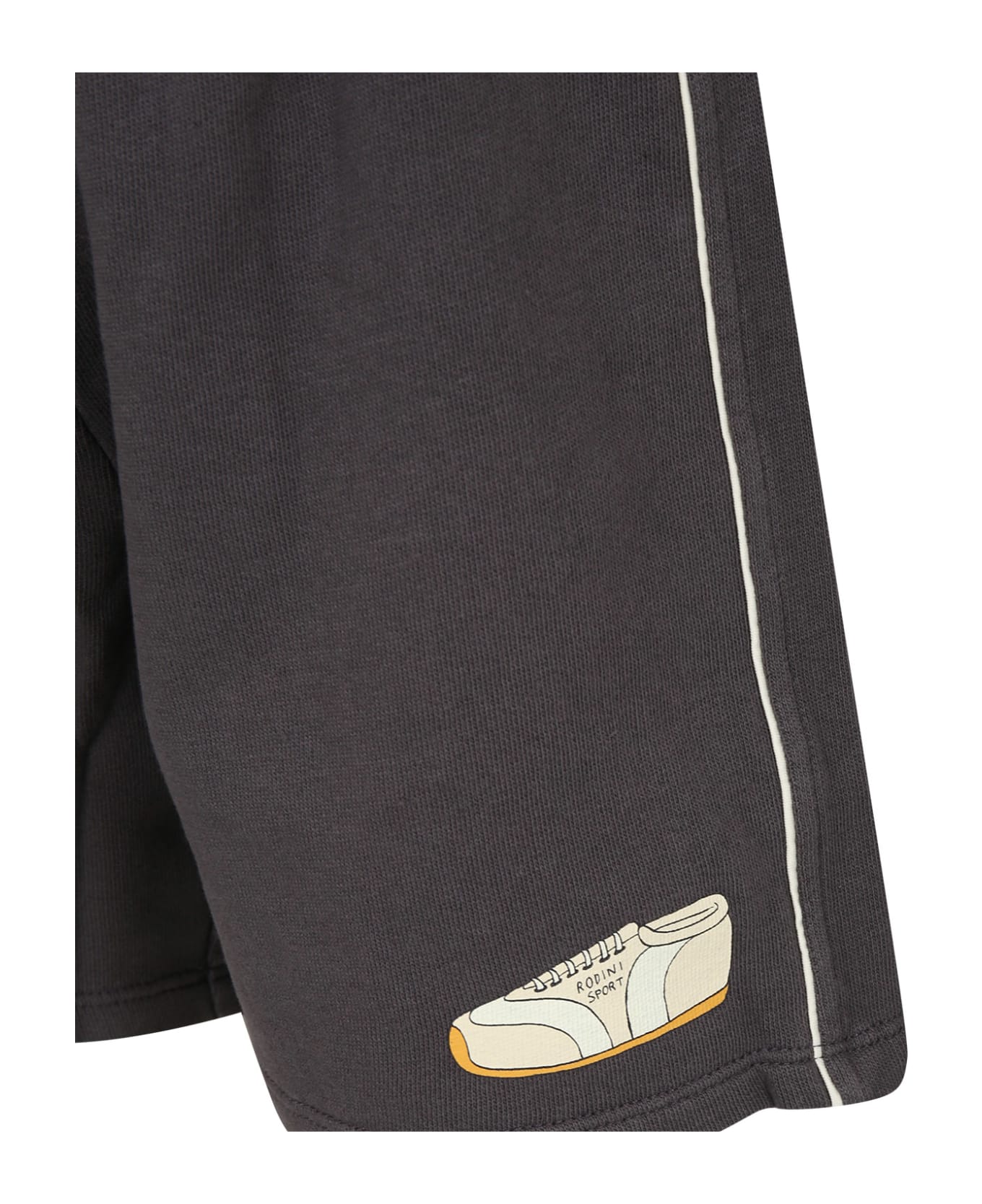 Mini Rodini Gray Sports Shorts For Boy - Grey ボトムス