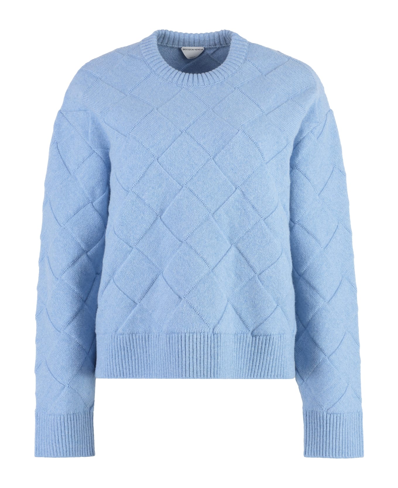 Bottega Veneta Crew-neck Wool Sweater - Blue