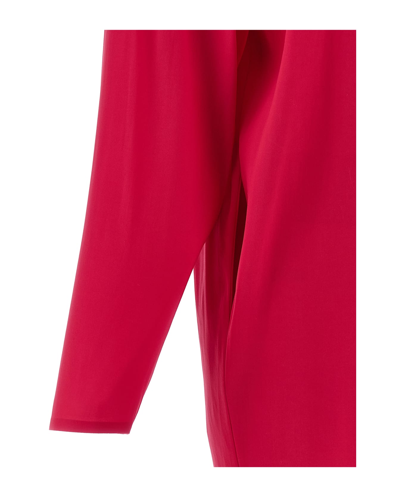 Saint Laurent Structured Shoulder Dress - FUCHSIA