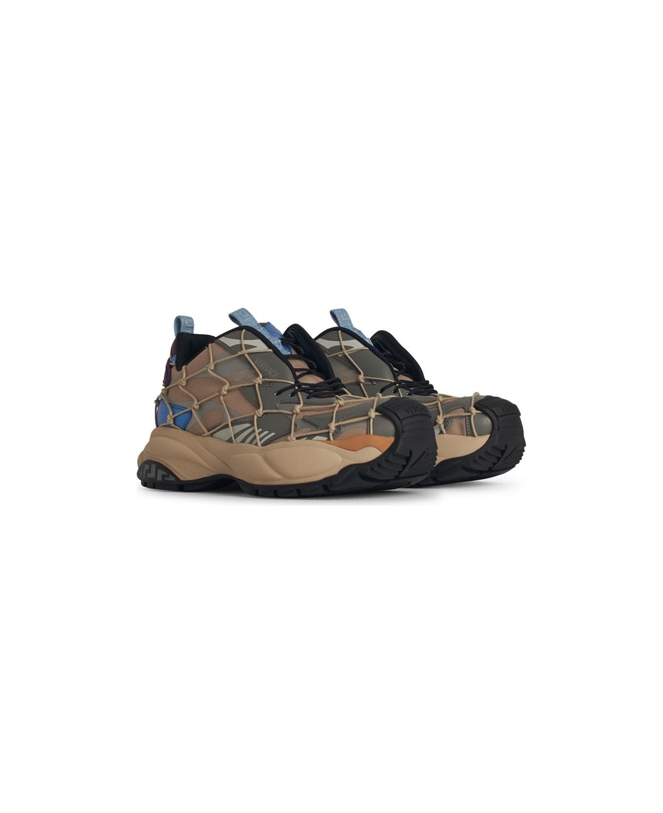 Versace 'mercury' Multicolor Polyester Sneakers - Multicolor