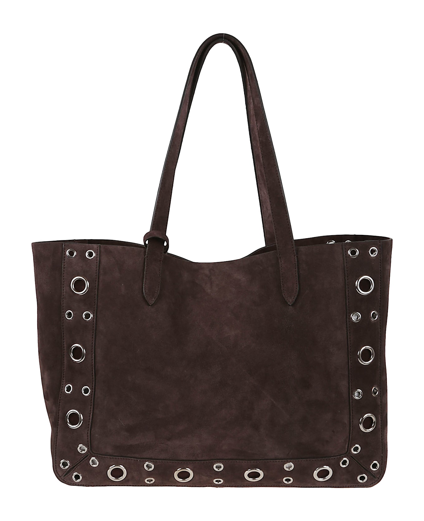 Valentino Garavani Tote Nellcote Frame Suede - Brown