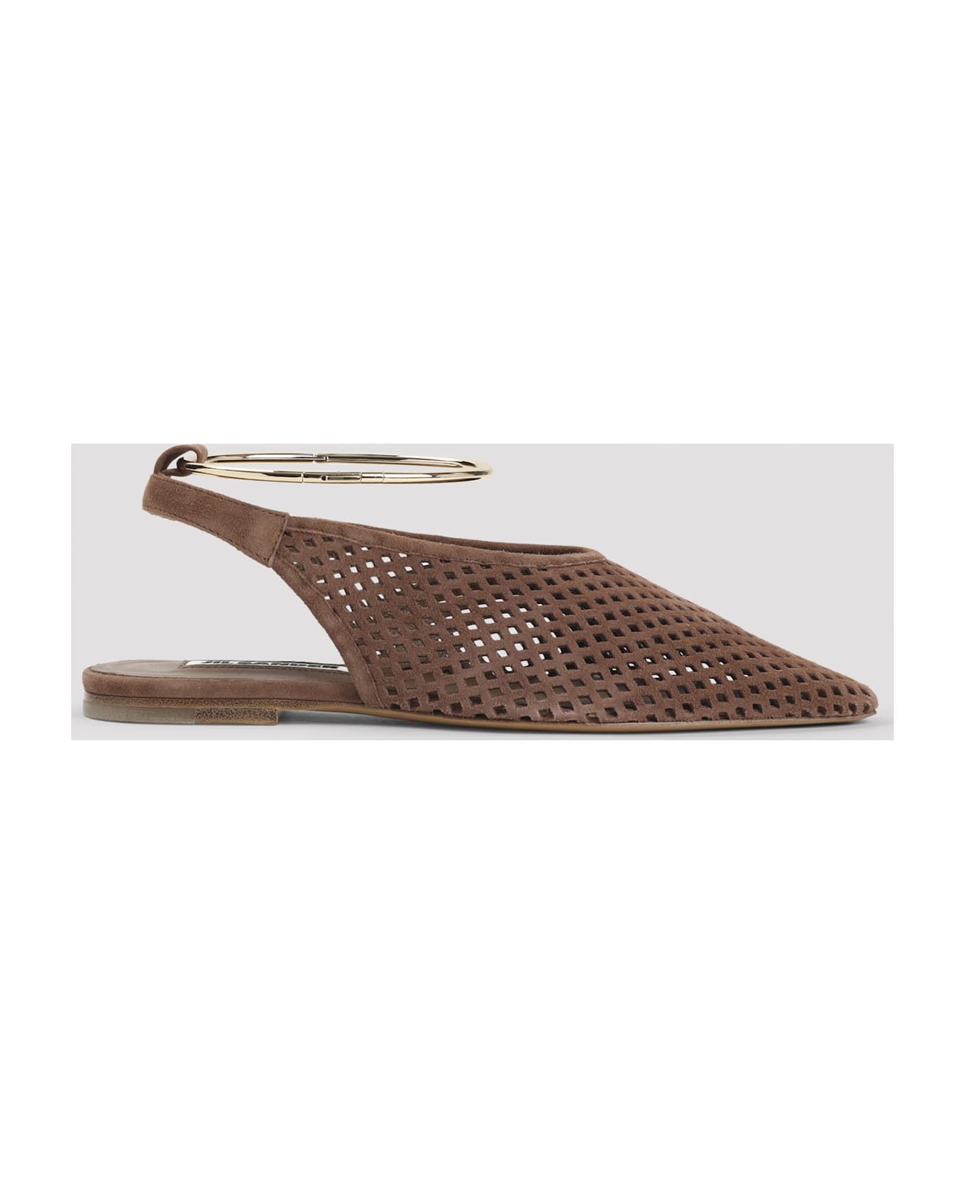 Jil Sander Goat Leather Sling Back - Umber