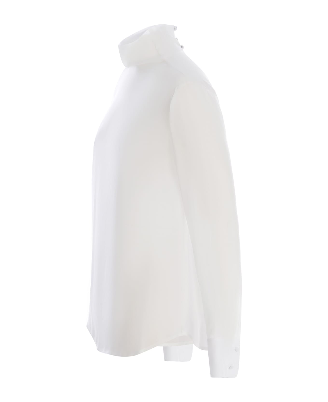 Pinko Blouse Made Of Viscose Georgette - Bianco