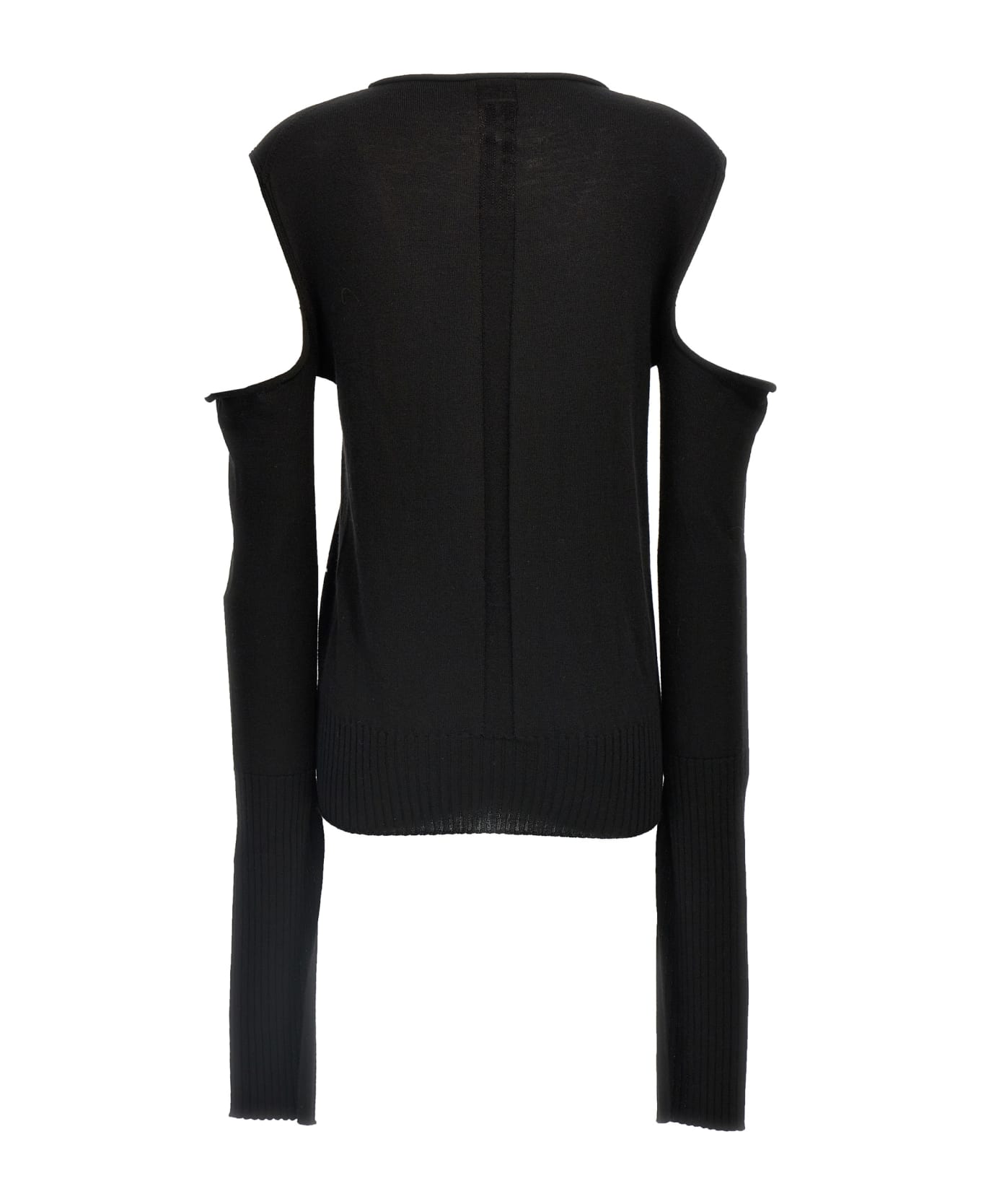 Rick Owens 'cape Sleeve Knit' Sweater - Black  