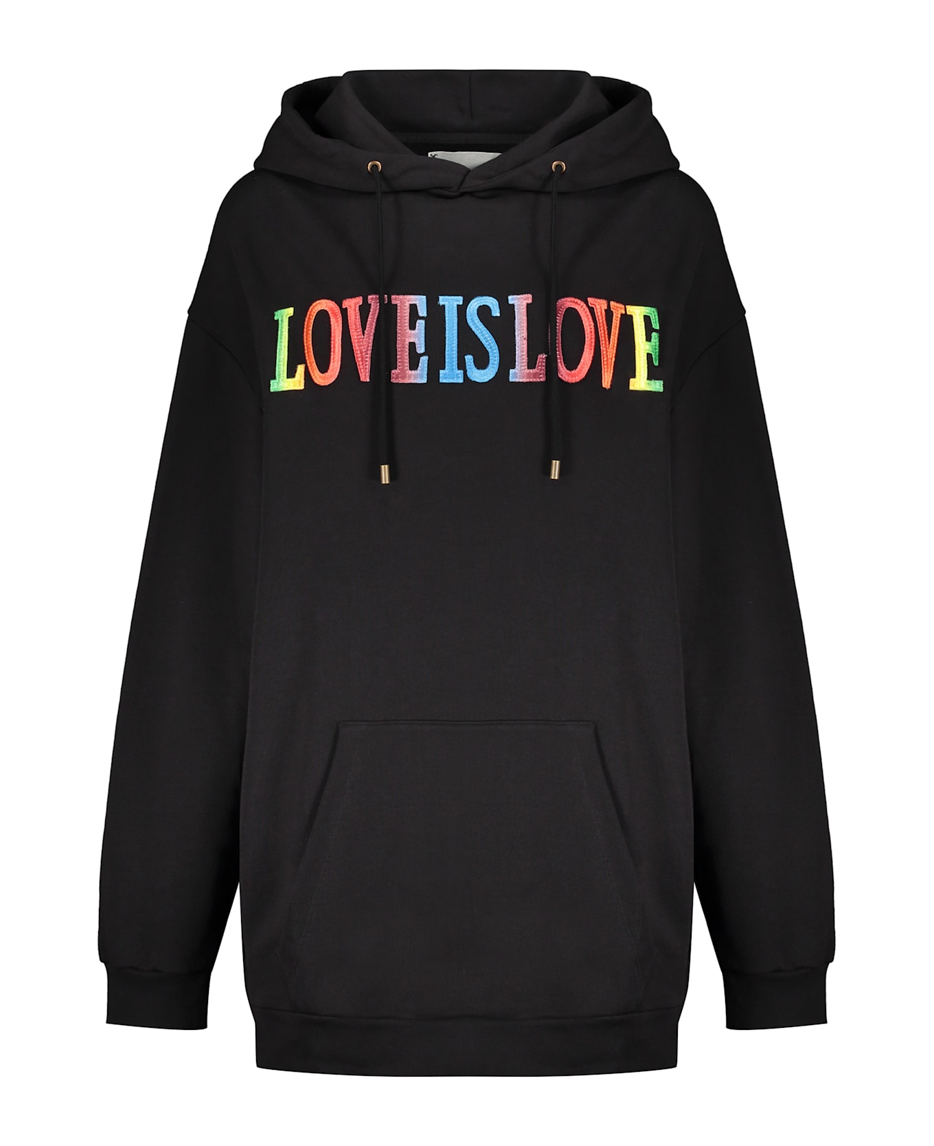 Alberta Ferretti Cotton Hoodie - black