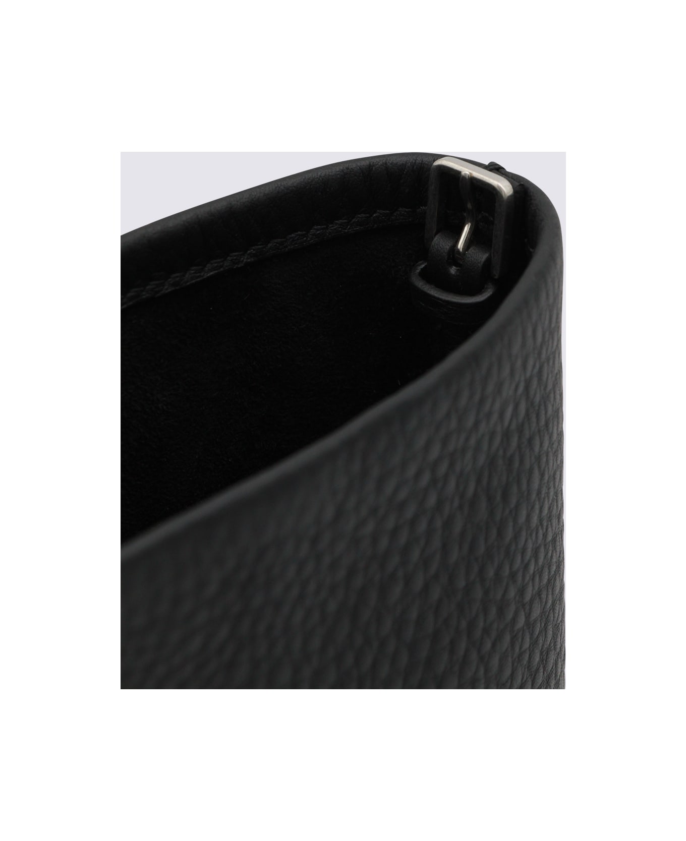 The Row Black Leather N/s Park Crossbody Bag - BLACK ANS