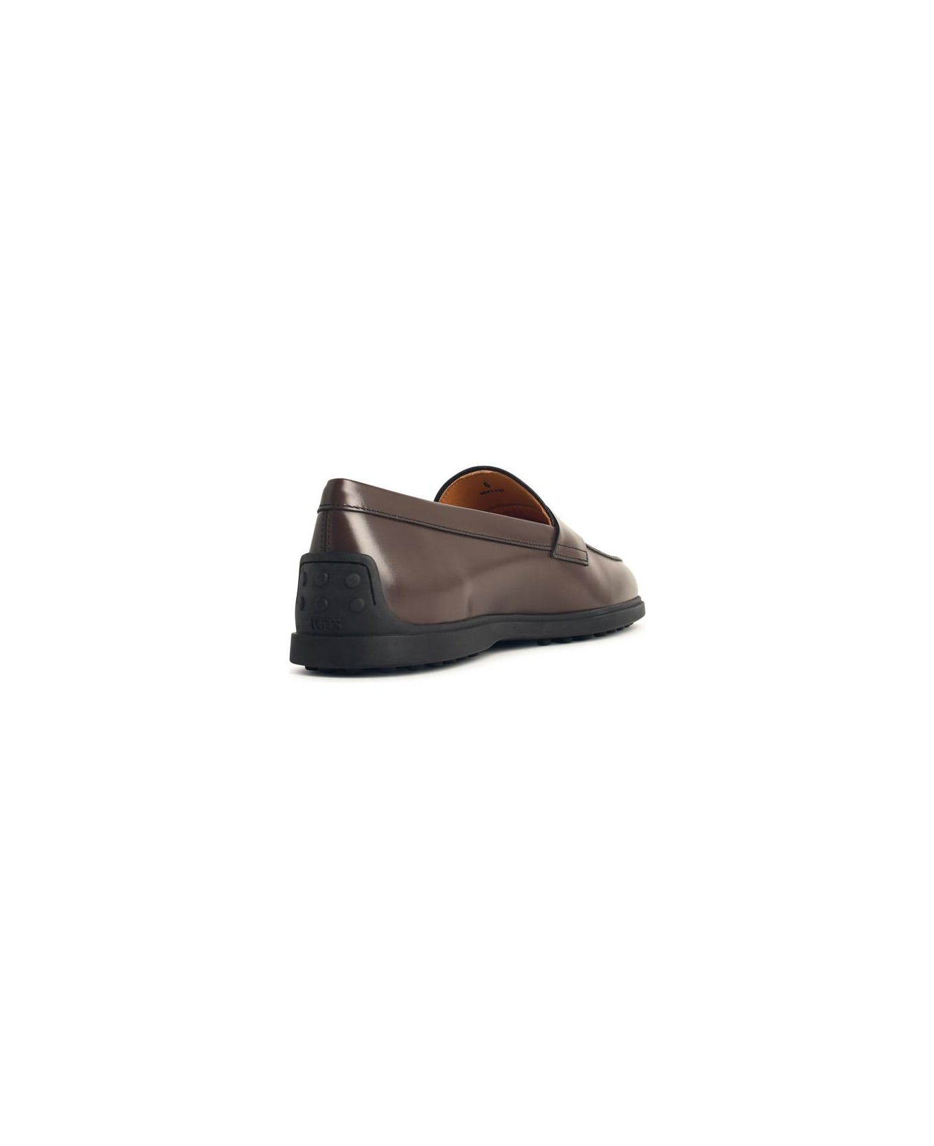 Tod's Brown Leather Loafers - Brown