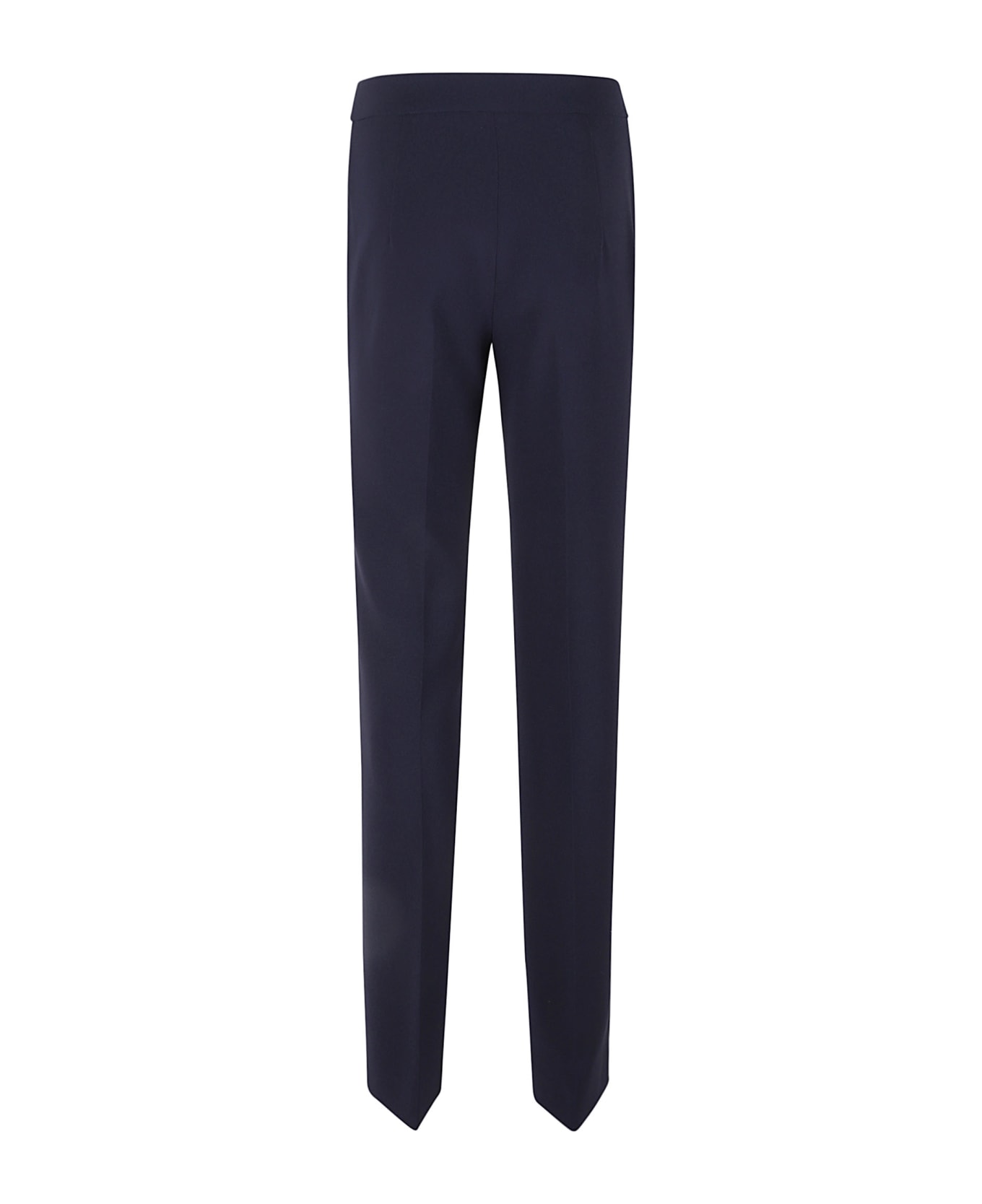 Moschino High-waist Plain Slim Trousers - Blue