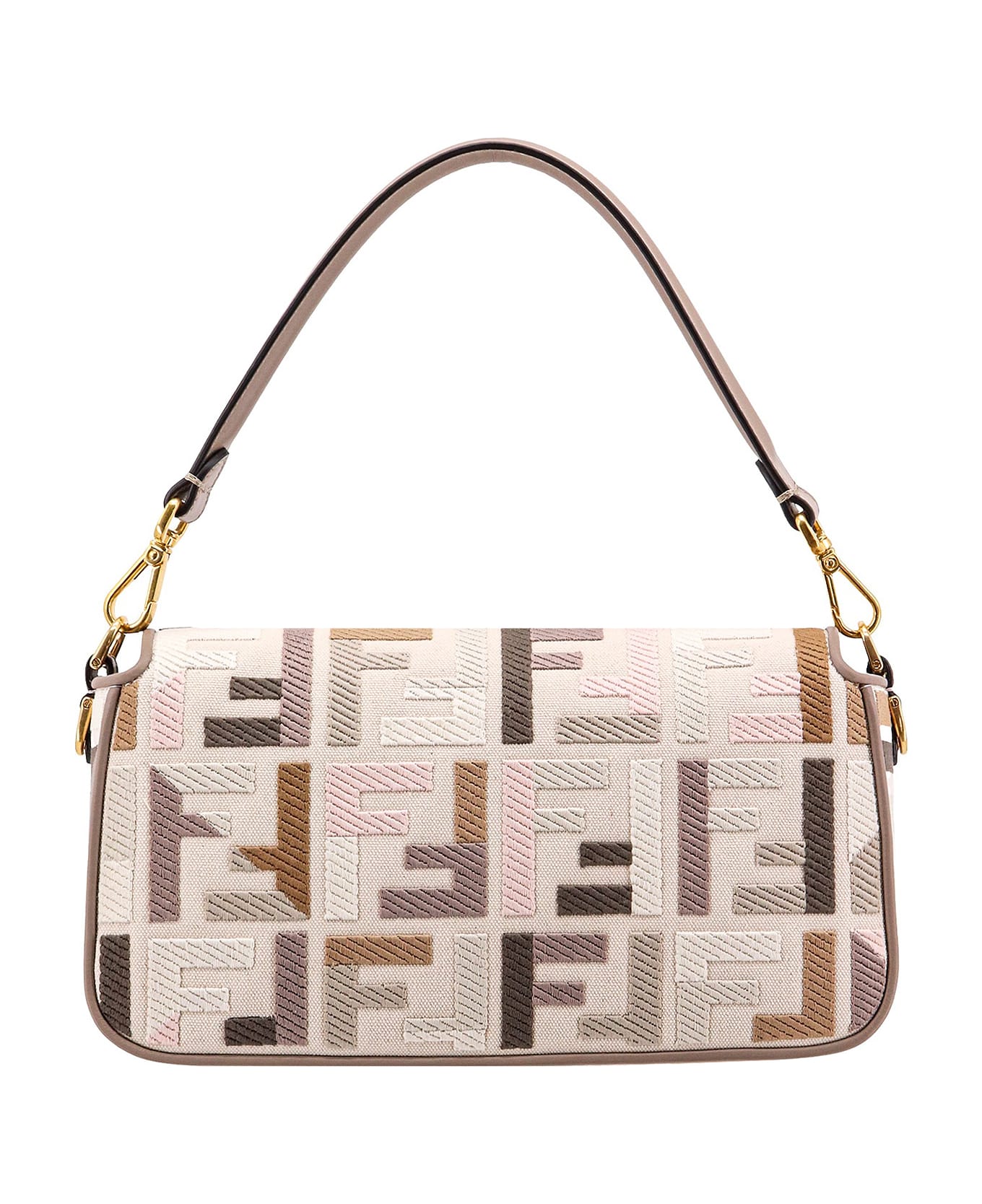 Fendi Baguette Bag In FF Motif Canvas Multicolor