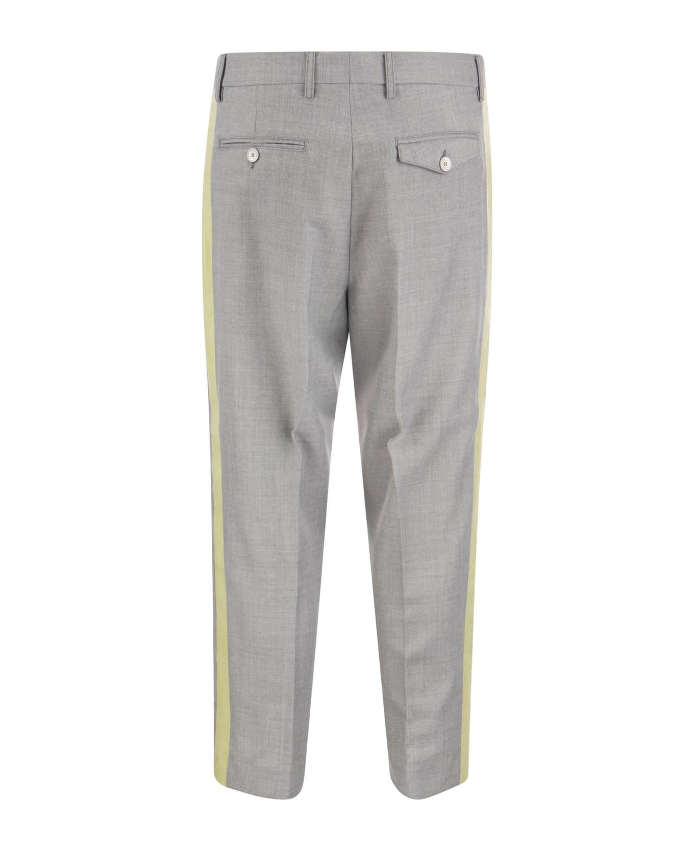 Etro Fresh Wool Tailored Trousers - Grey