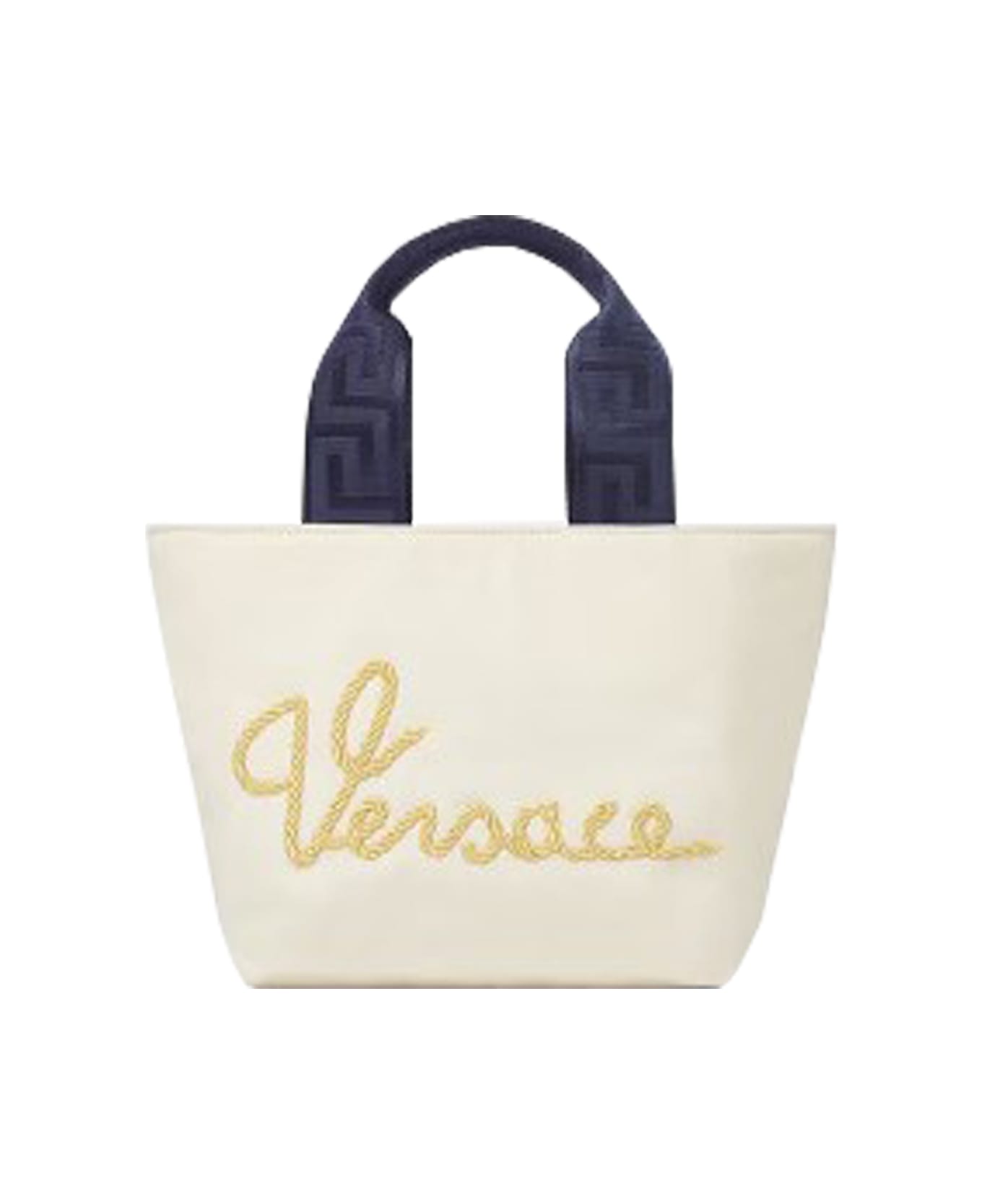 Versace Nautical Logo Shopper - Beige