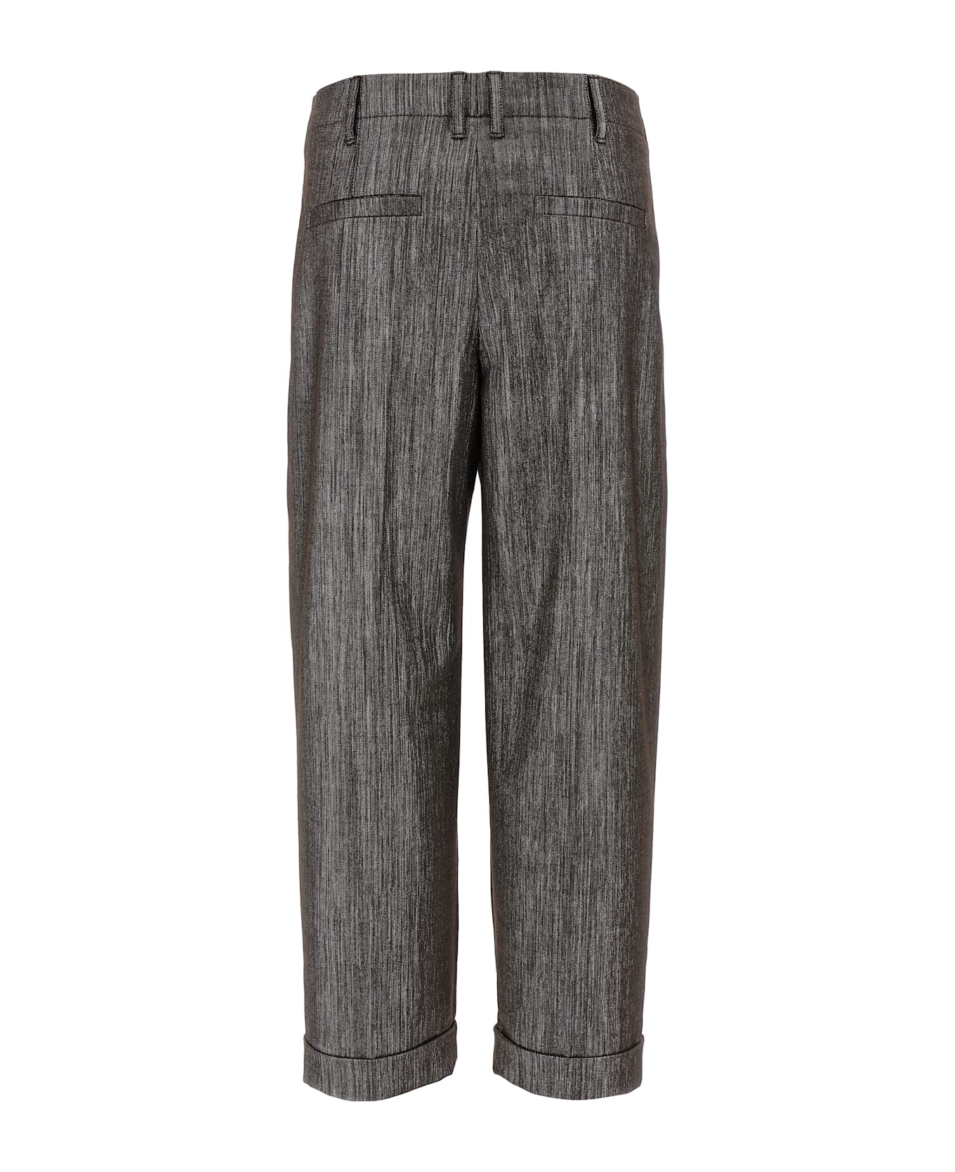 Brunello Cucinelli Lurex Pants - Brown