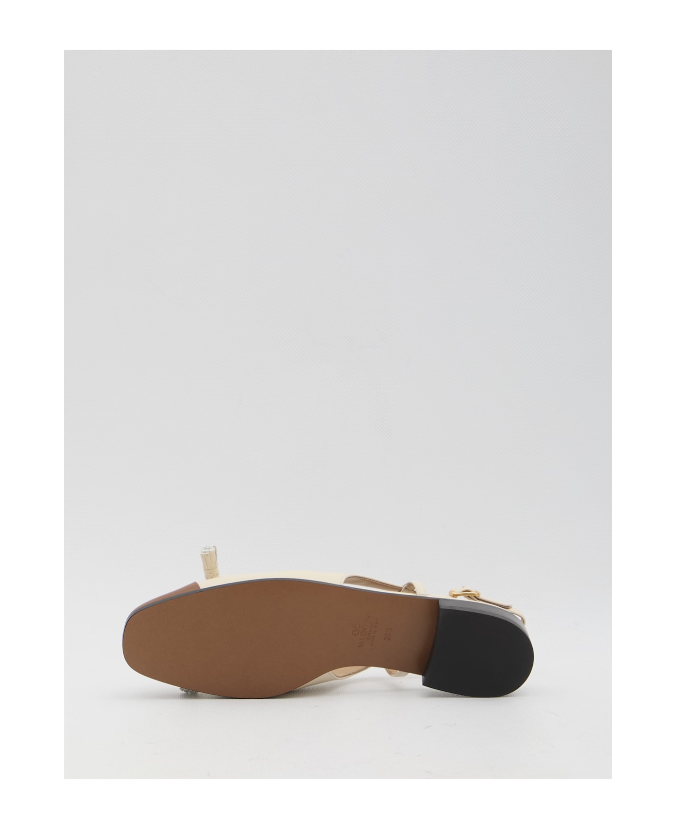 Valentino Garavani Valet Du Roi Slingback Ballet Flats - Beige