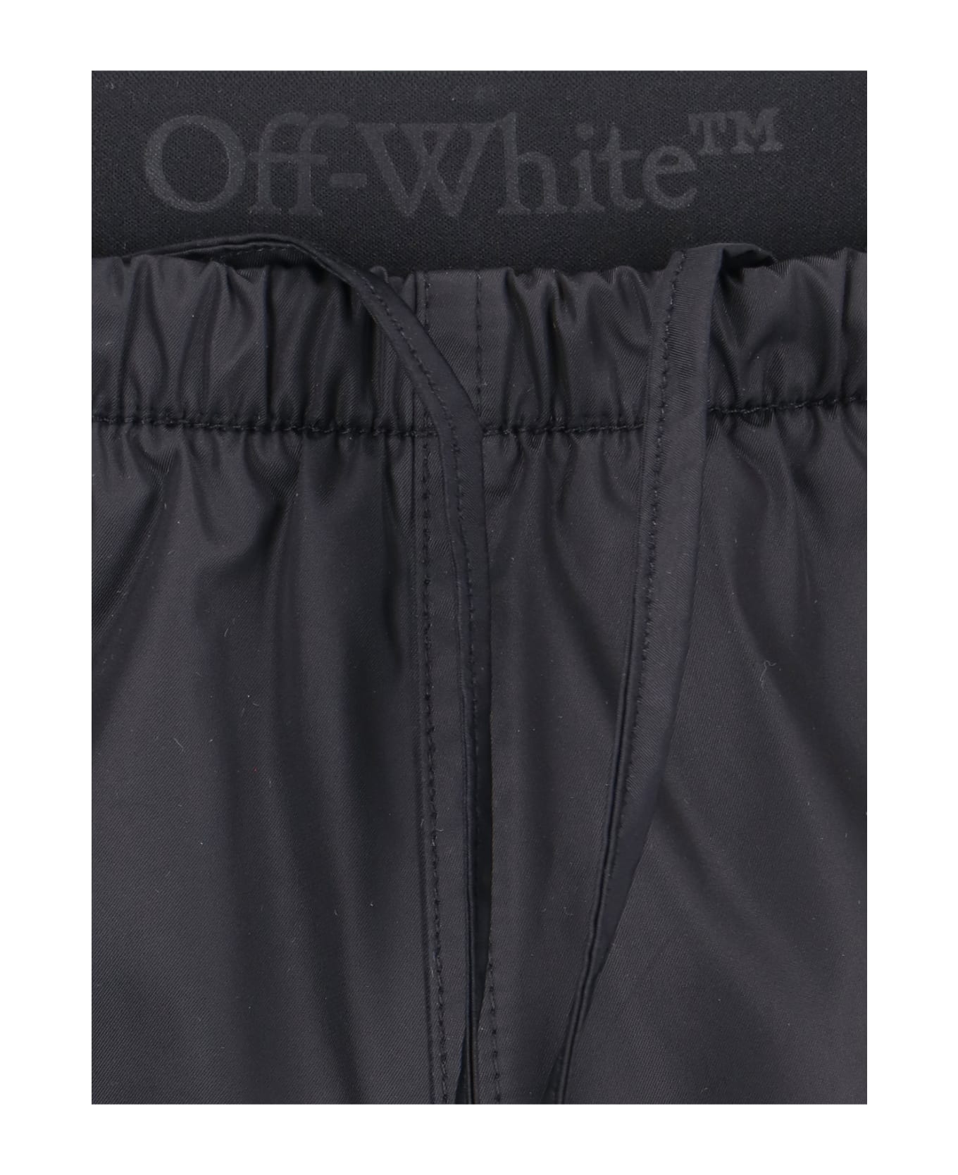 Off-White Logo Swim Shorts - Black