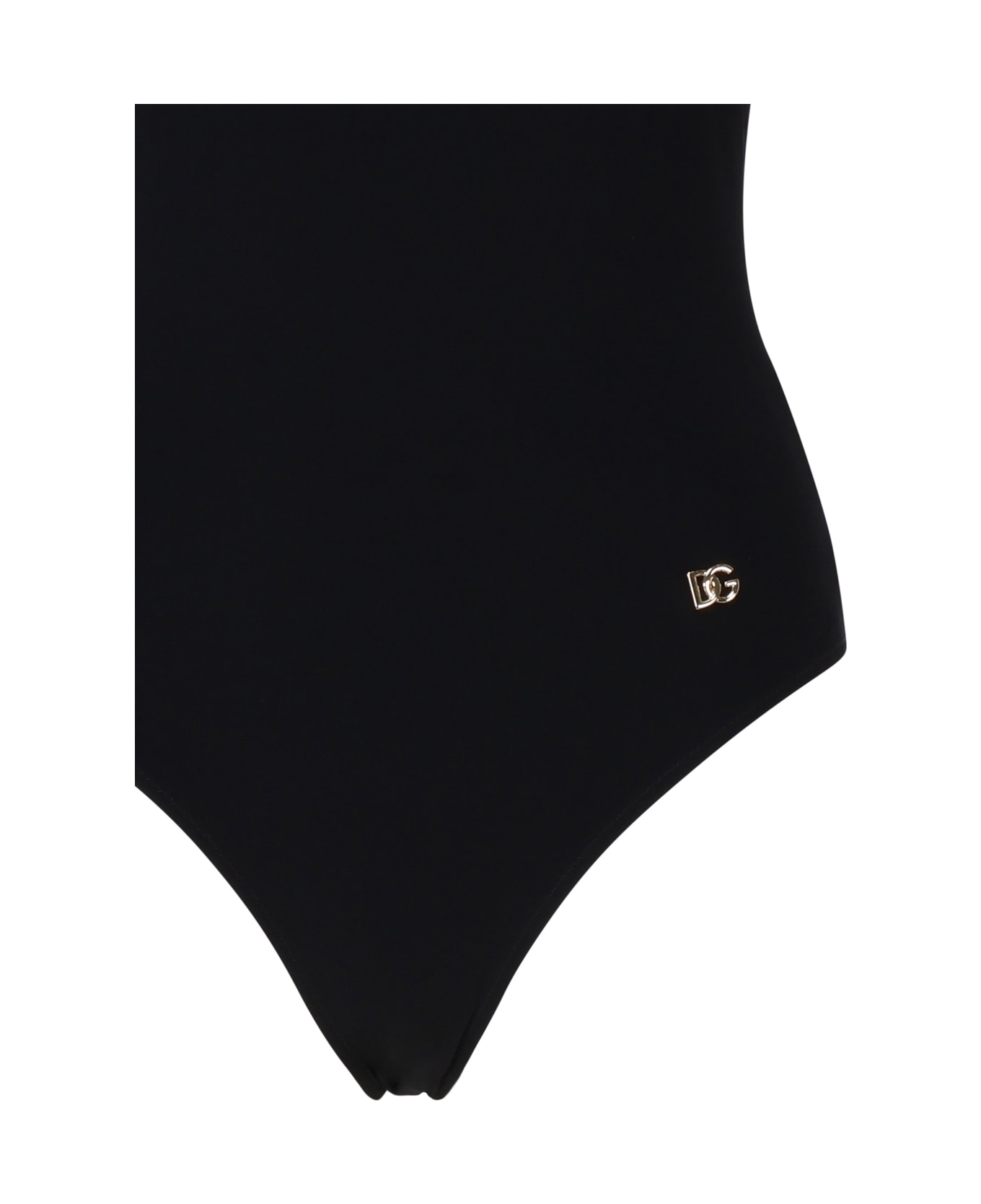 Dolce With & Gabbana Olympic One-piece Swimsuit - Black