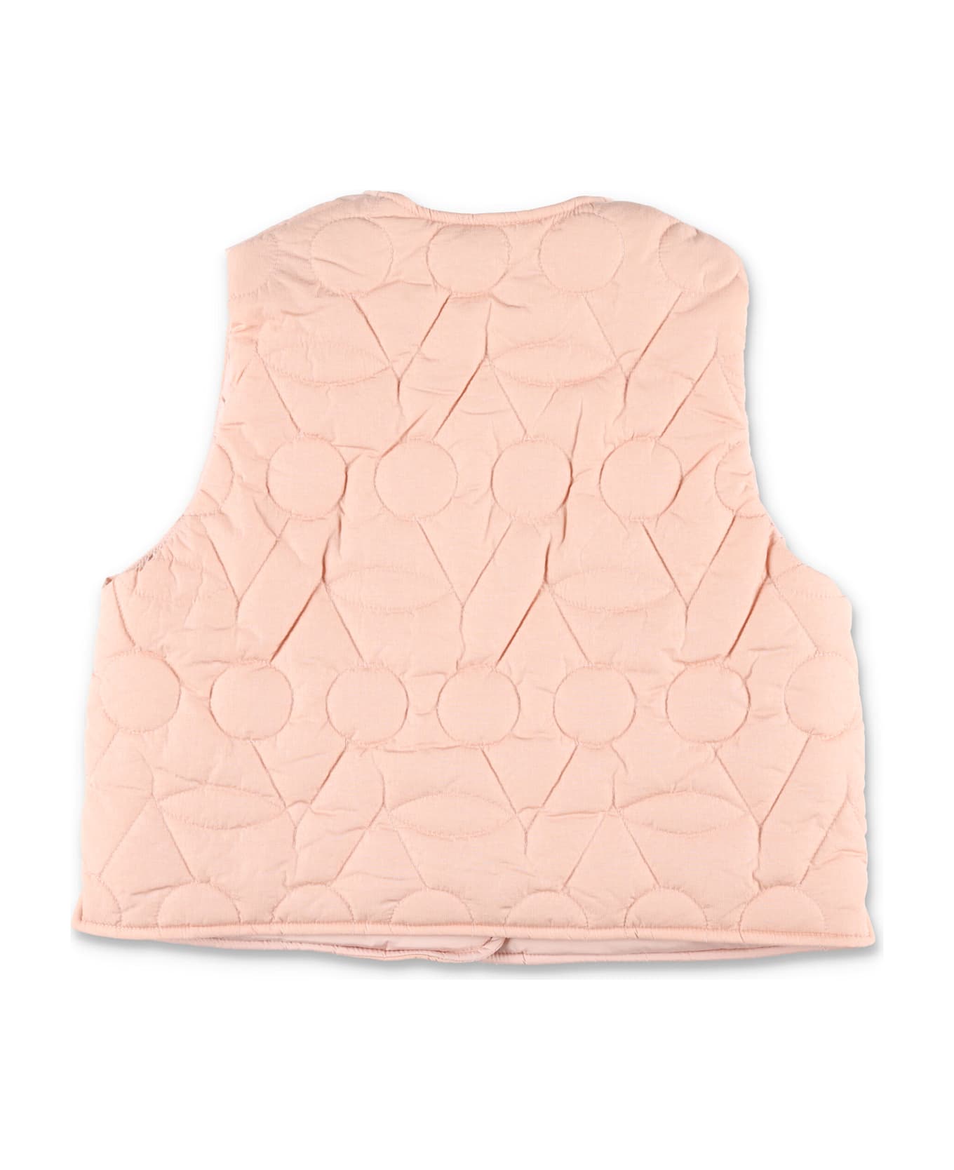 Bonpoint Jilian Quilted Pink Vest - ROSE