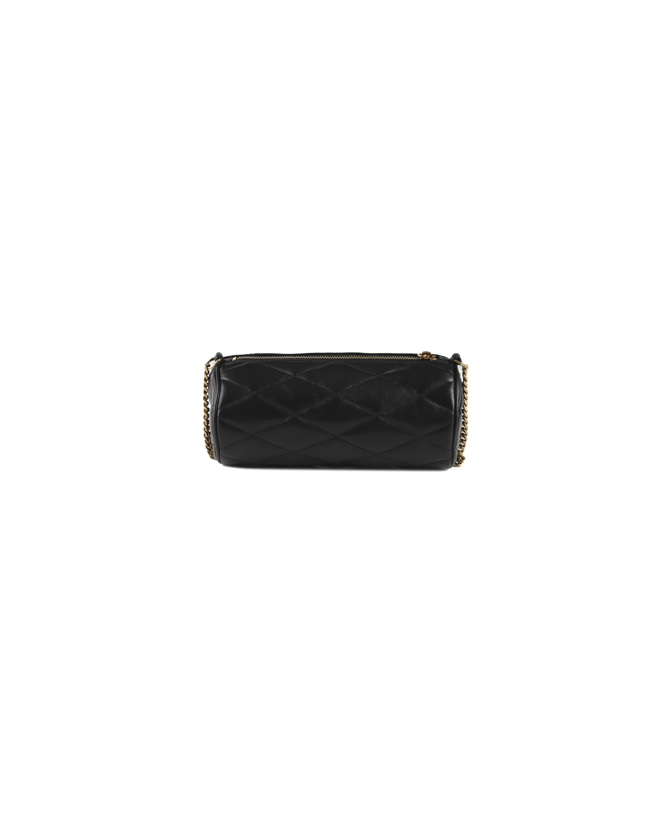 Saint Laurent Sade Logo Plaque Tube Bag - Black