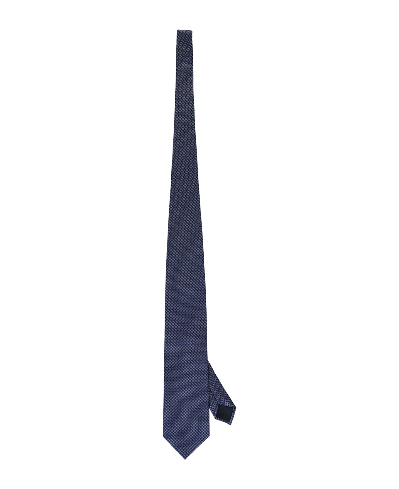 Corneliani Jacquard Silk Tie - blue
