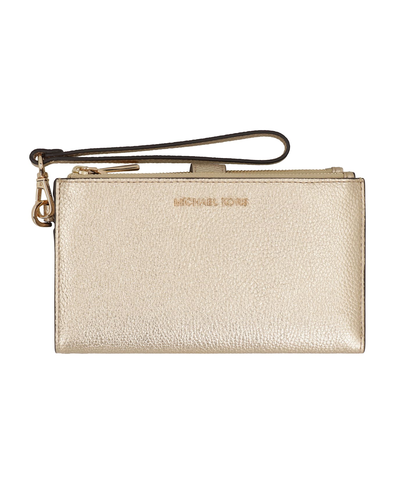 MICHAEL Michael Kors Adele Leather Wallet - Golden