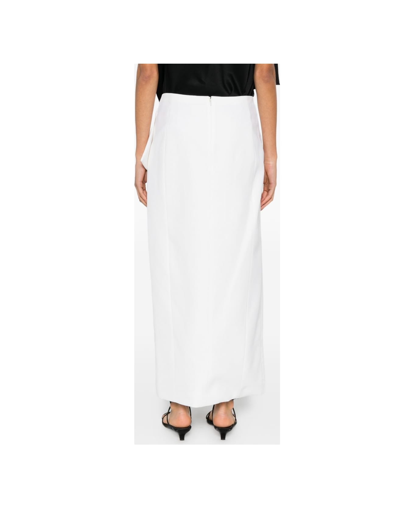 Khaite Jaia Wool Skirt - Beige