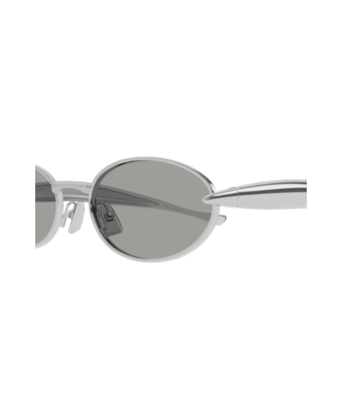 Bottega Veneta Eyewear Bv1386s007-silver-silver-grey - 007-SILVER-SILVER-GREY