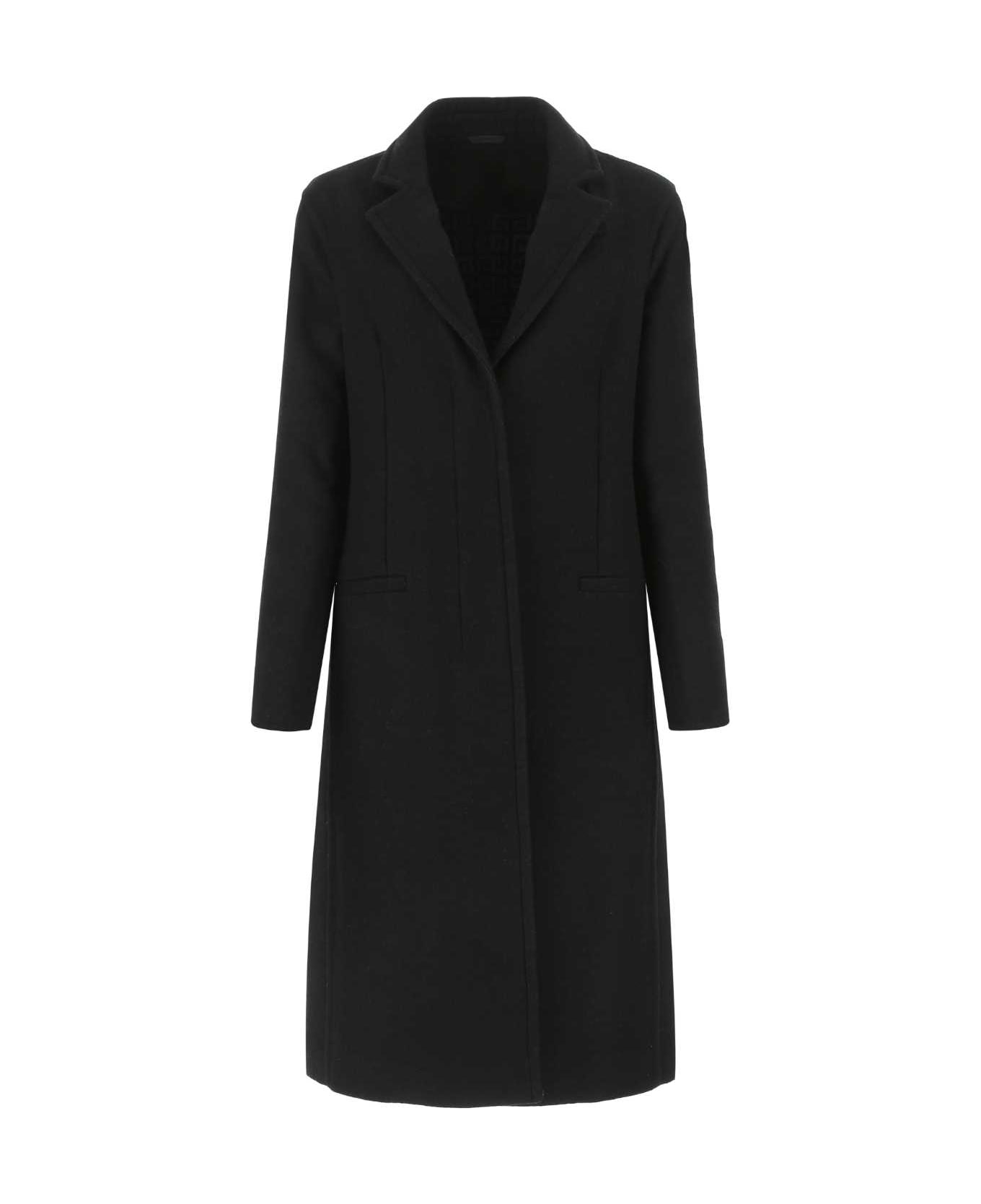 Givenchy Black Wool Blend Coat - 002