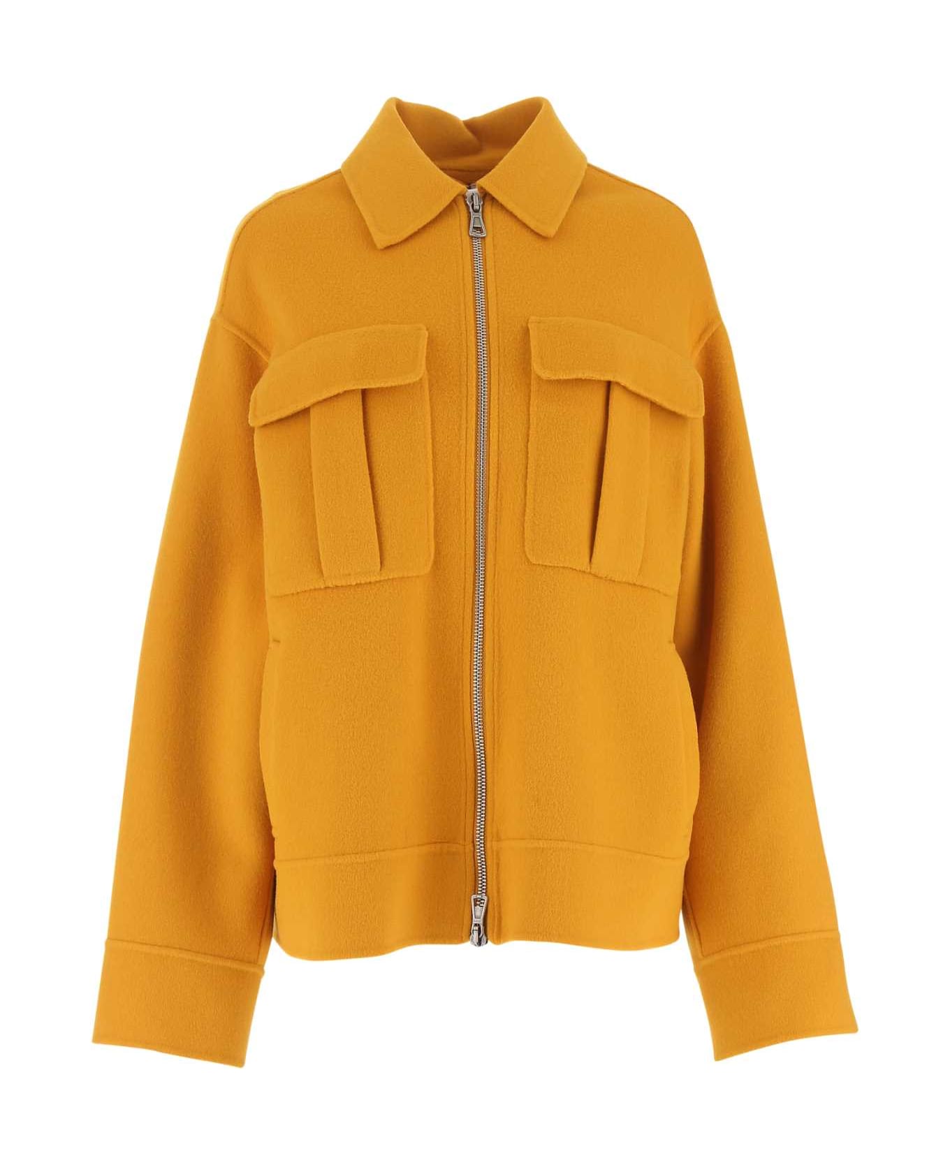 SportMax Orange Wool Pisano Jacket - 084