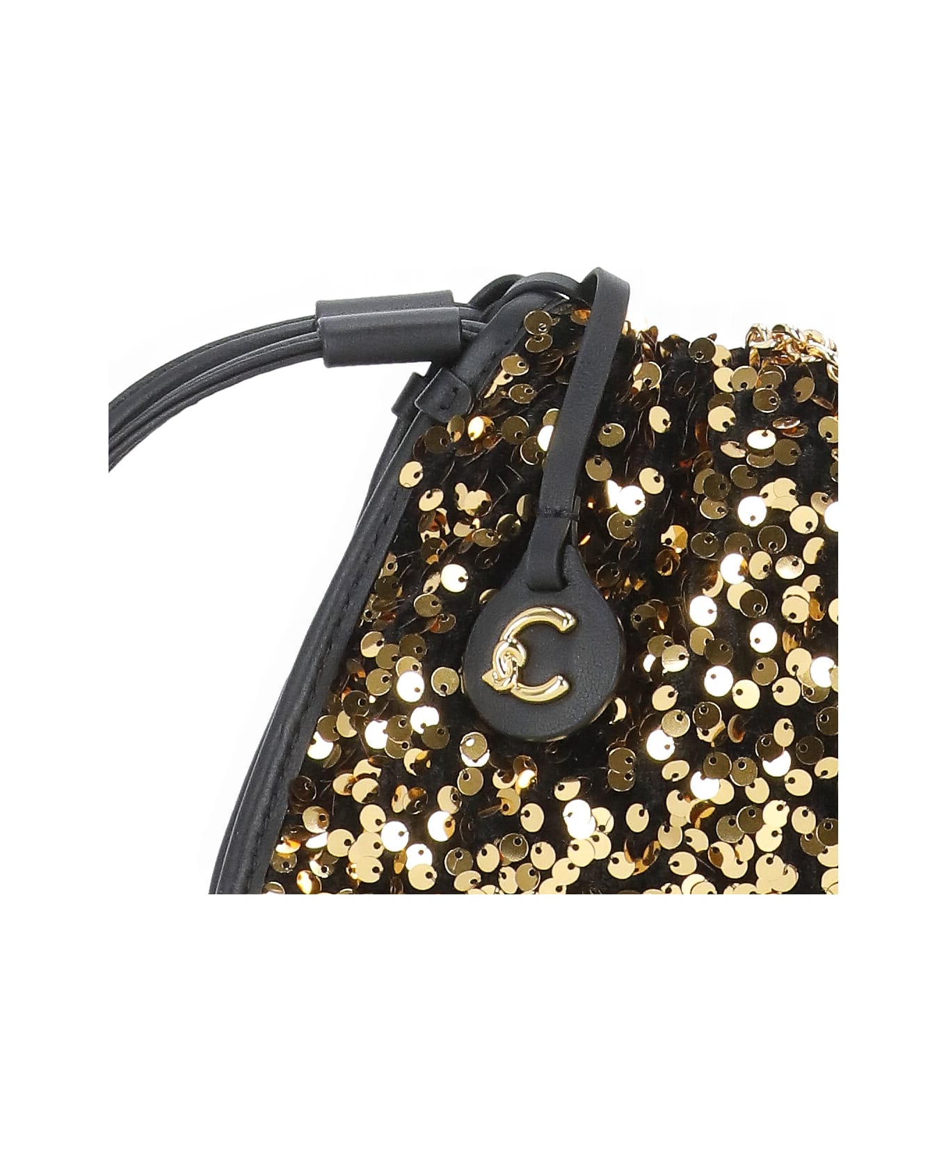 Coccinelle Dulse Paillette Bag - Golden