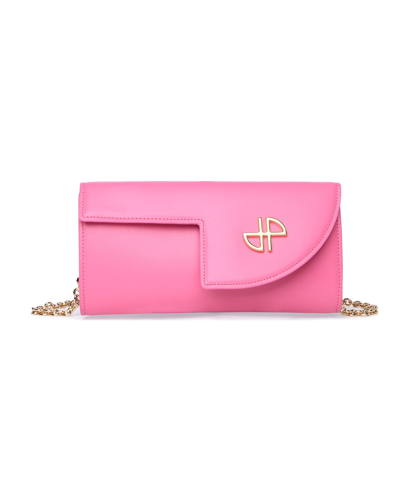 Patou 'jp' Pink Leather Crossbody Bag - Pink ショルダーバッグ