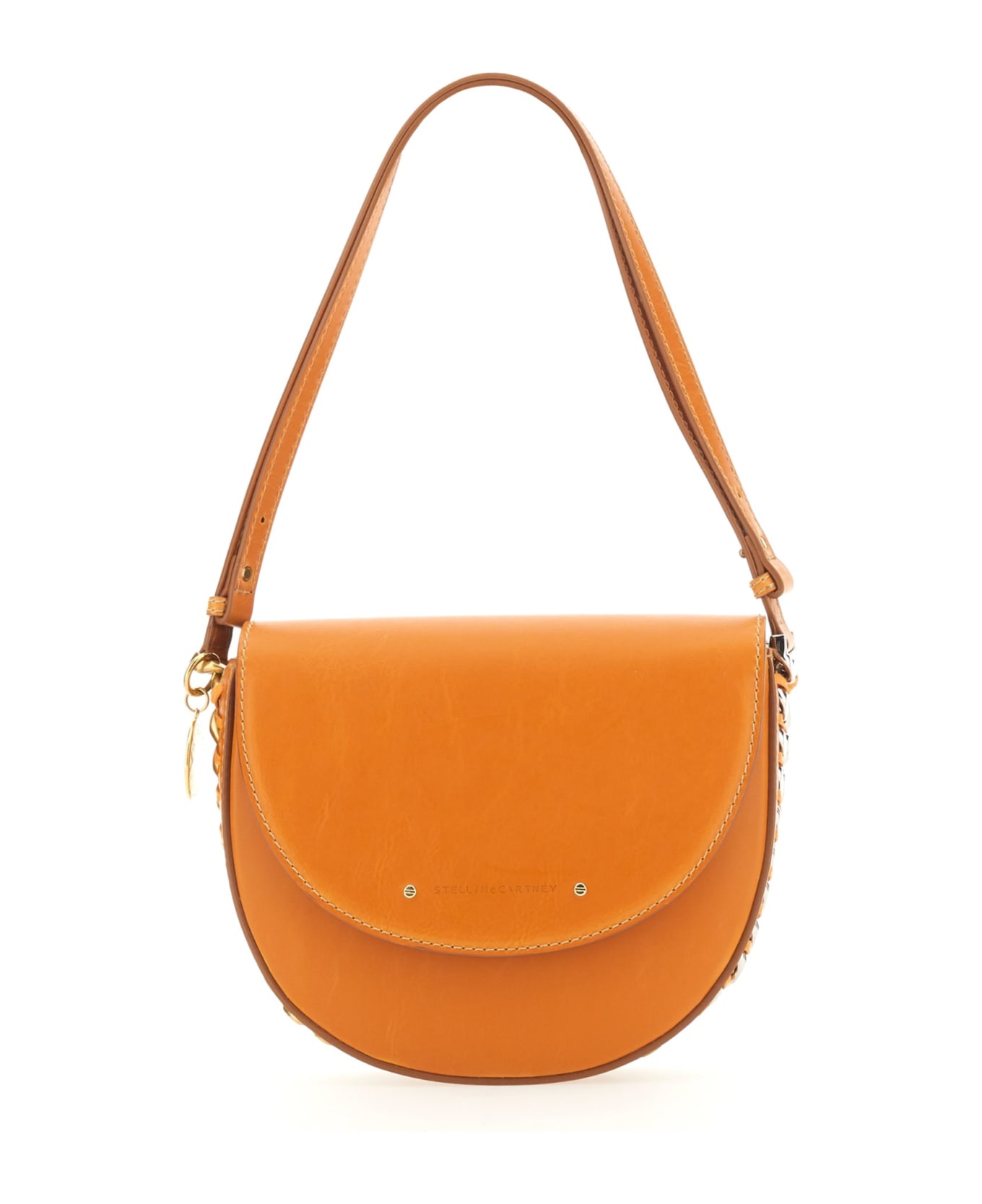 Stella McCartney Frayme Shoulder Bag - Saddle Brown