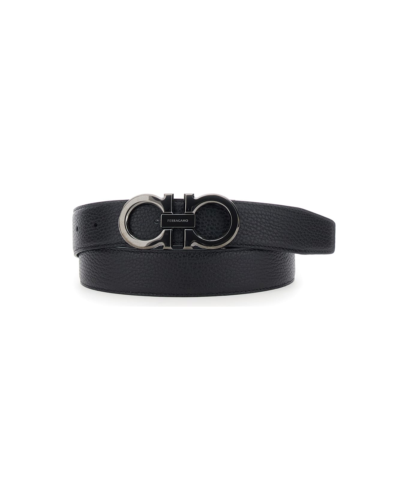 Ferragamo Double Adjus - Black