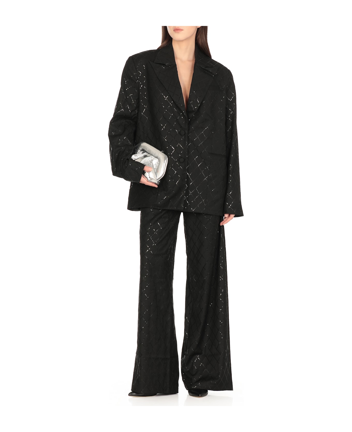Rotate by Birger Christensen Jacket With Paillettes - Black