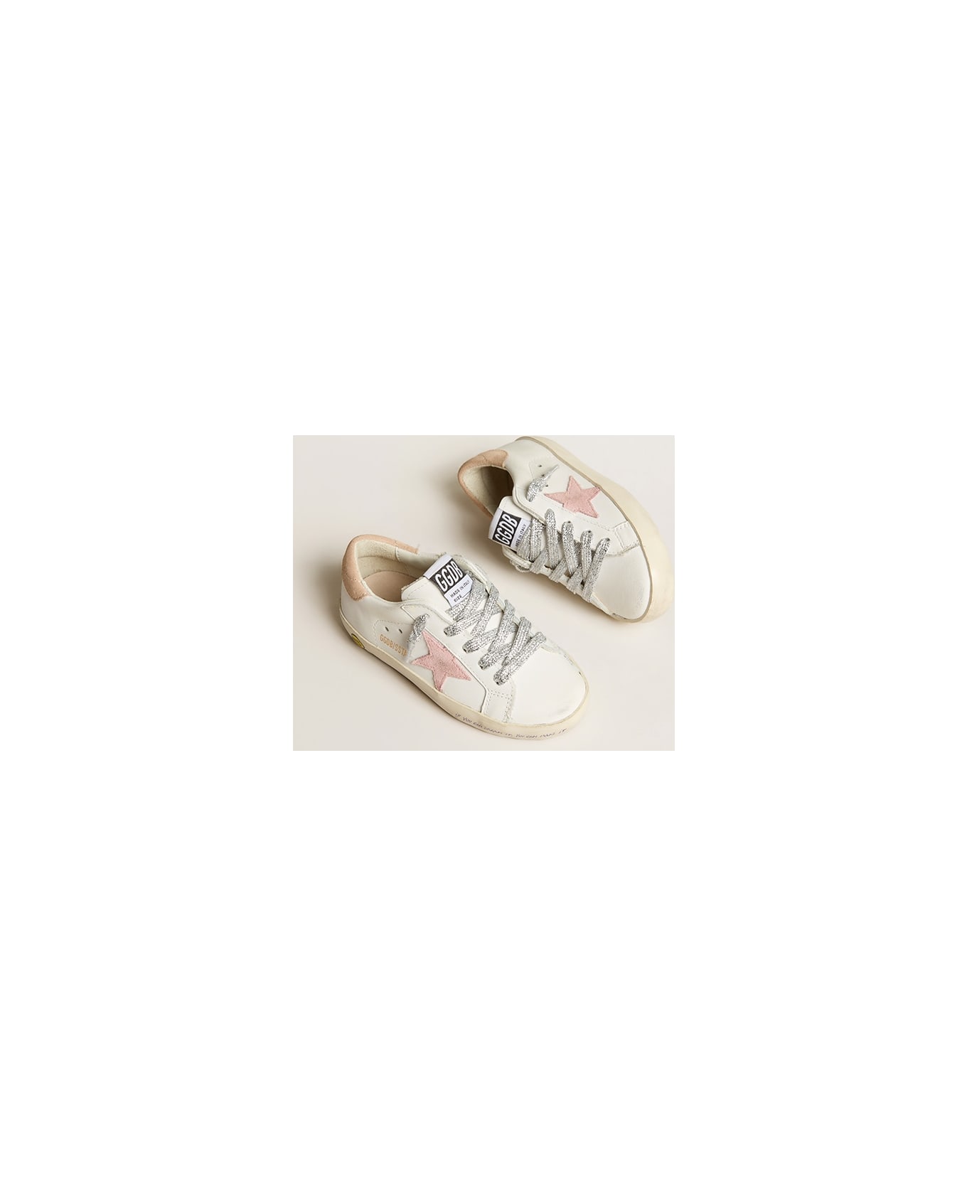 Golden Goose Sneakers Super-star - Bianco/ rosa