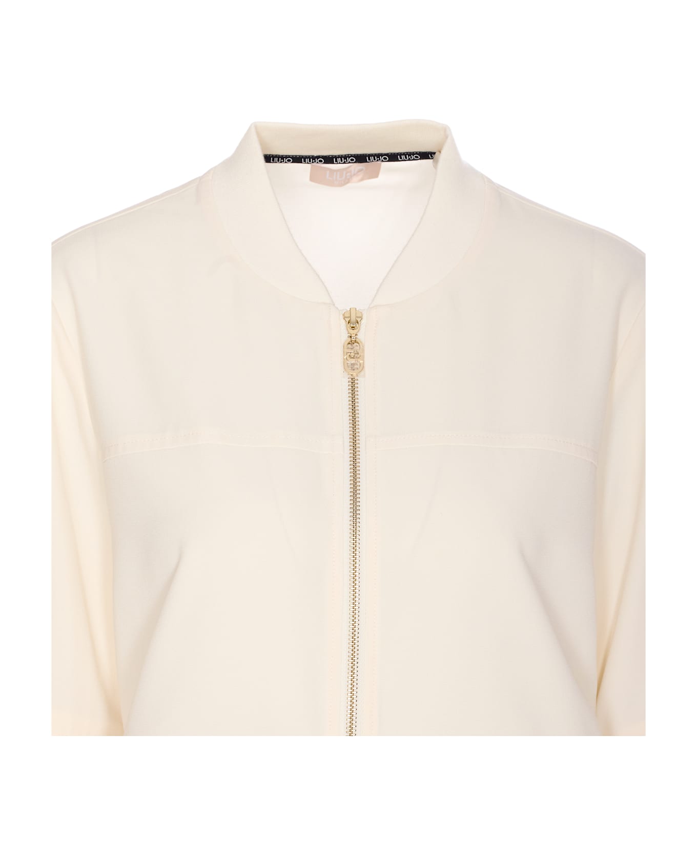 Liu-Jo Zip Sweatshirt - Beige