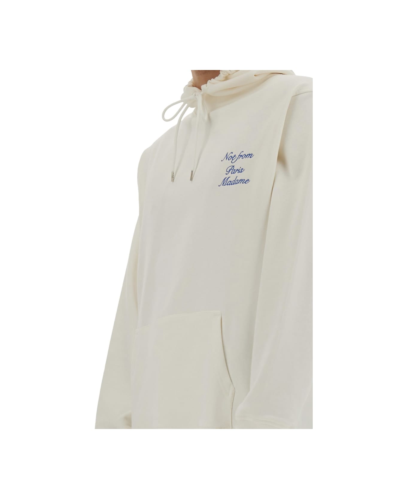 Drôle de Monsieur "slogan" Sweatshirt - WHITE