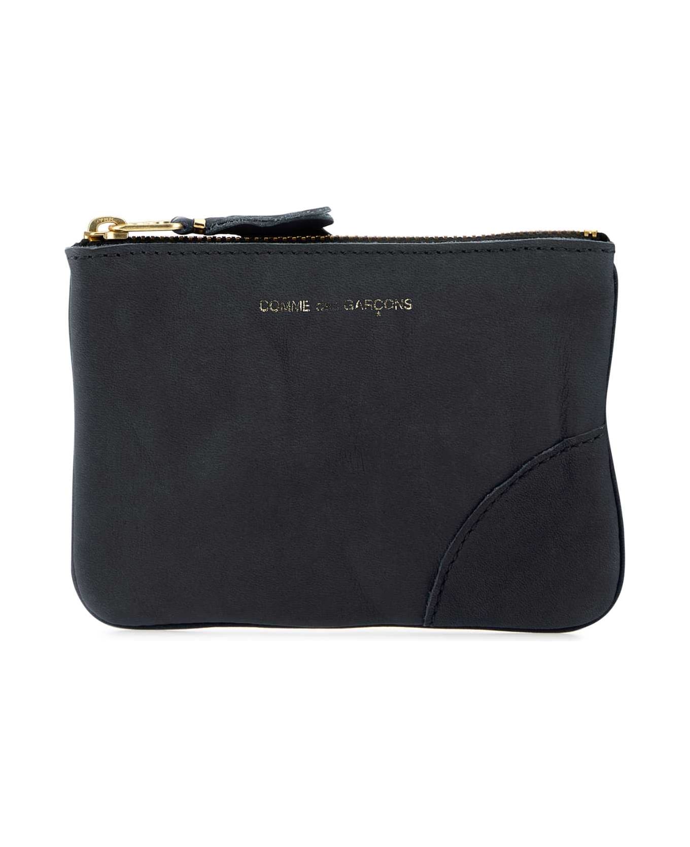 mini Louise logo-print crossbody bag Black Leather Pouch - BLACK