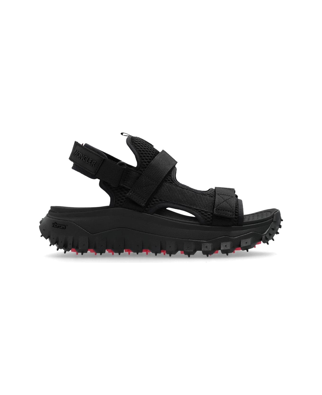 Moncler Trailgrip Round-toe Sandals - Black