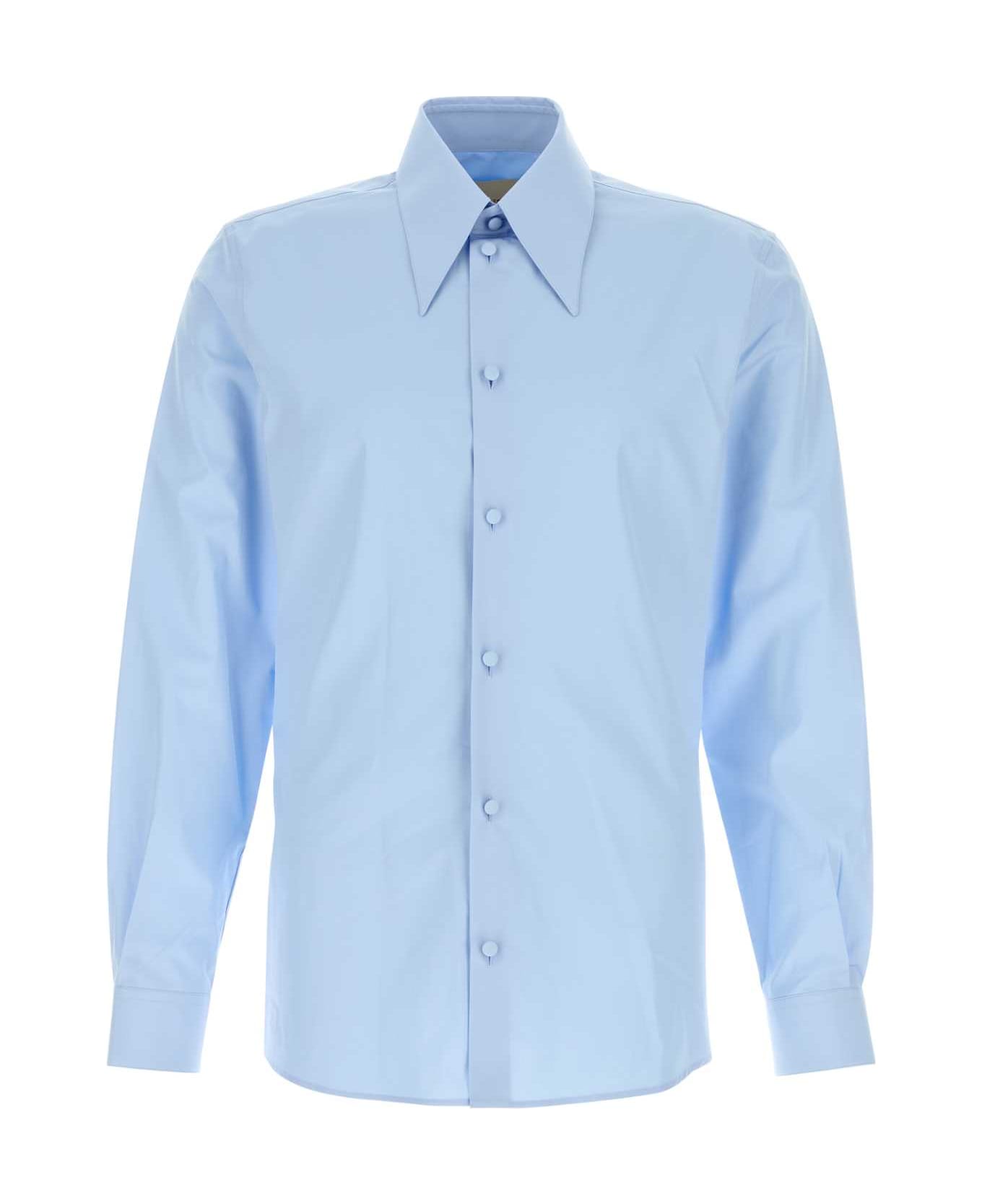 Valentino Garavani Light-blue Poplin Shirt - CIELO
