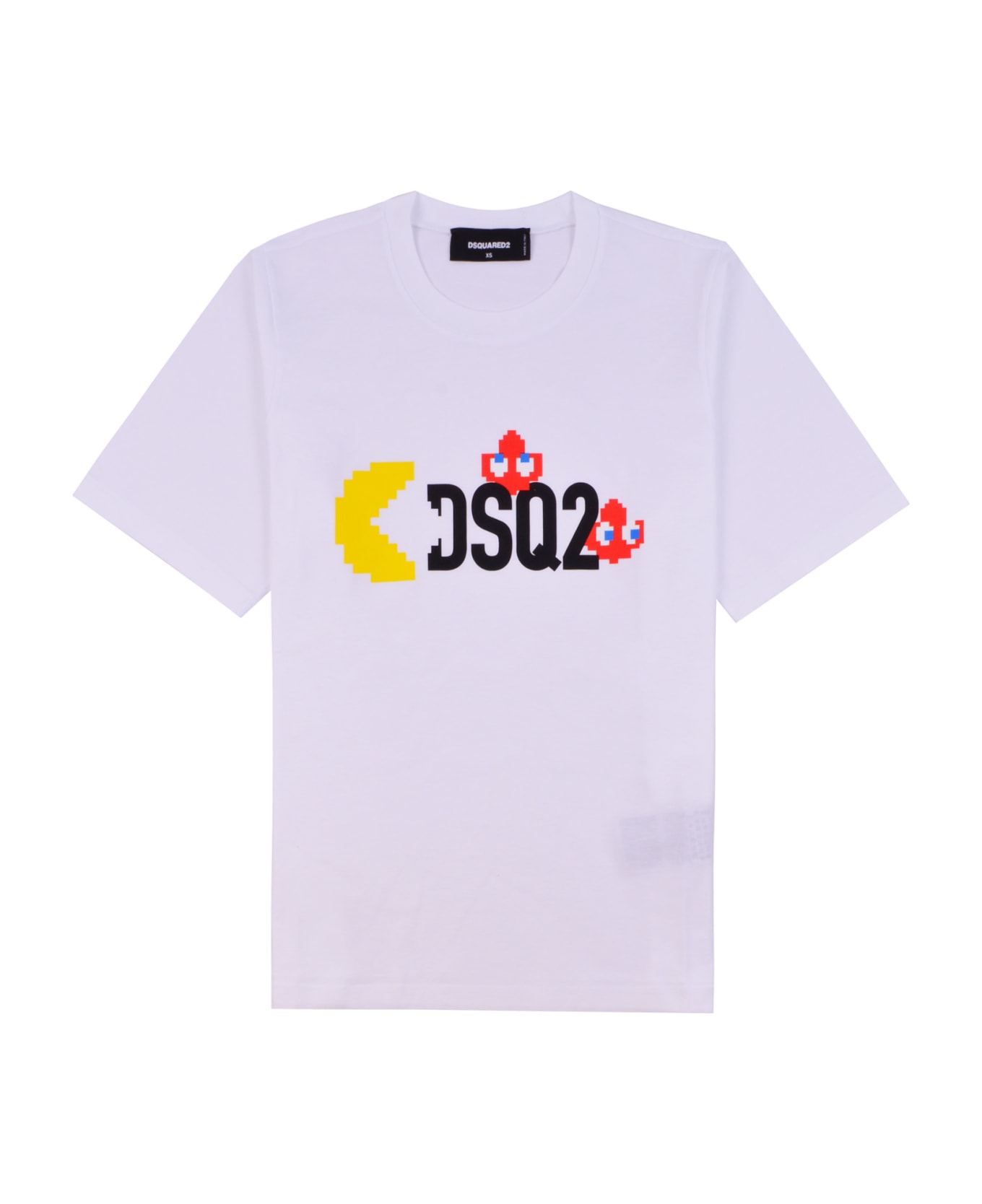 Dsquared2 T-shirt With Lettering And Pac-man Print - White