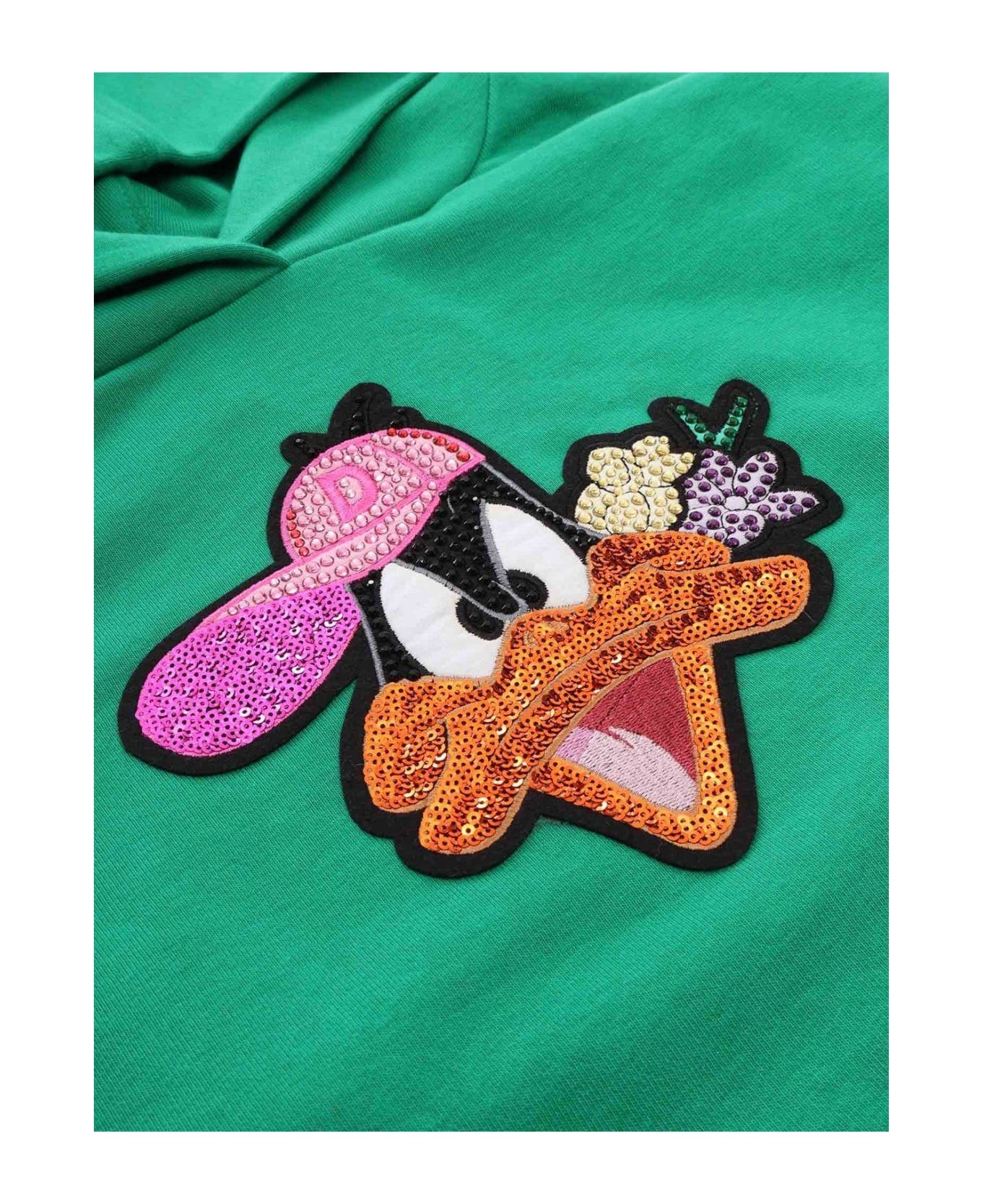 Monnalisa X Looney Tunes Logo-embellished Long-sleeved Hoodie - C ニットウェア＆スウェットシャツ