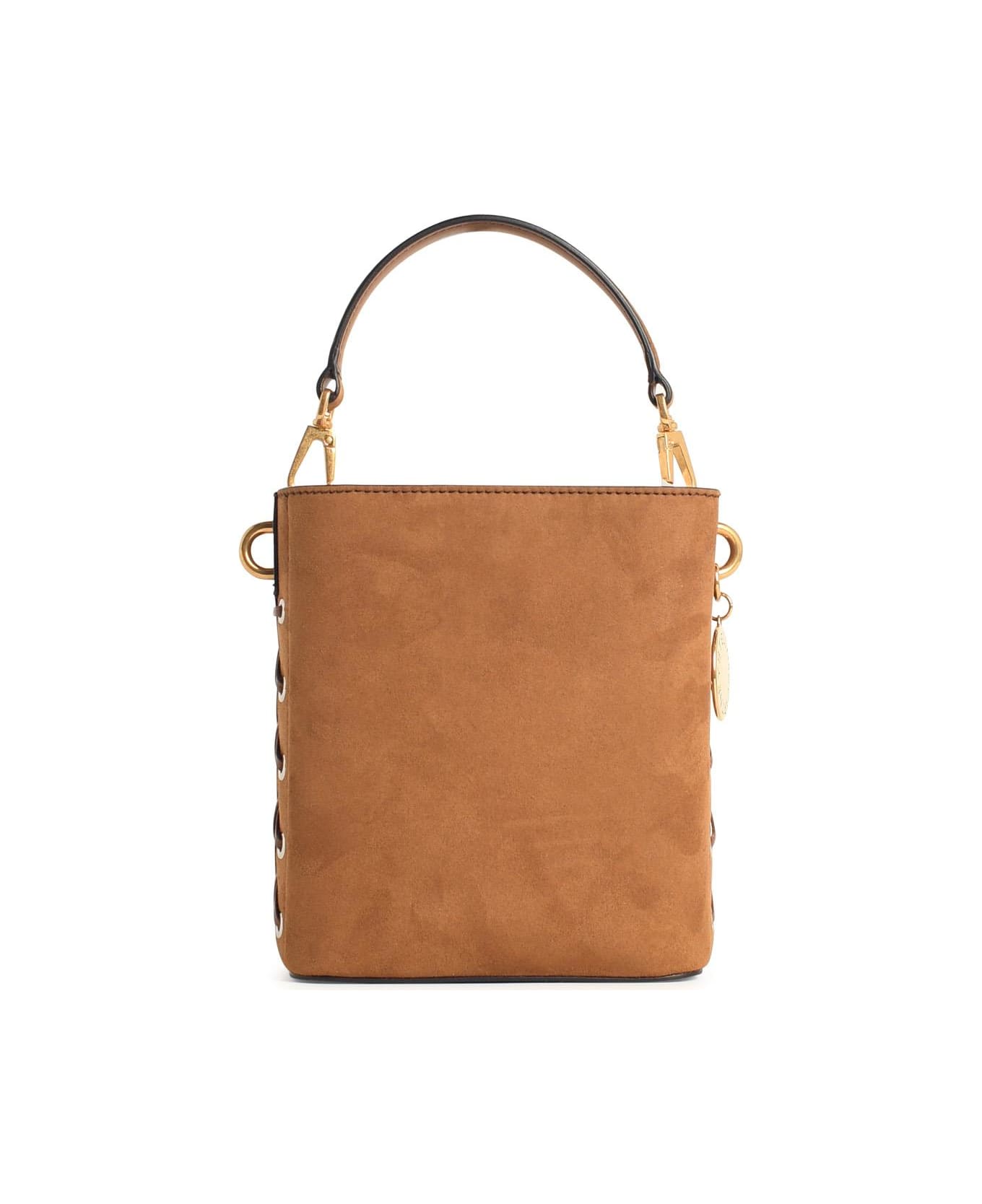 Stella McCartney 
soft
 Eco Alter Mat Beige Crossbody Bag - Brown