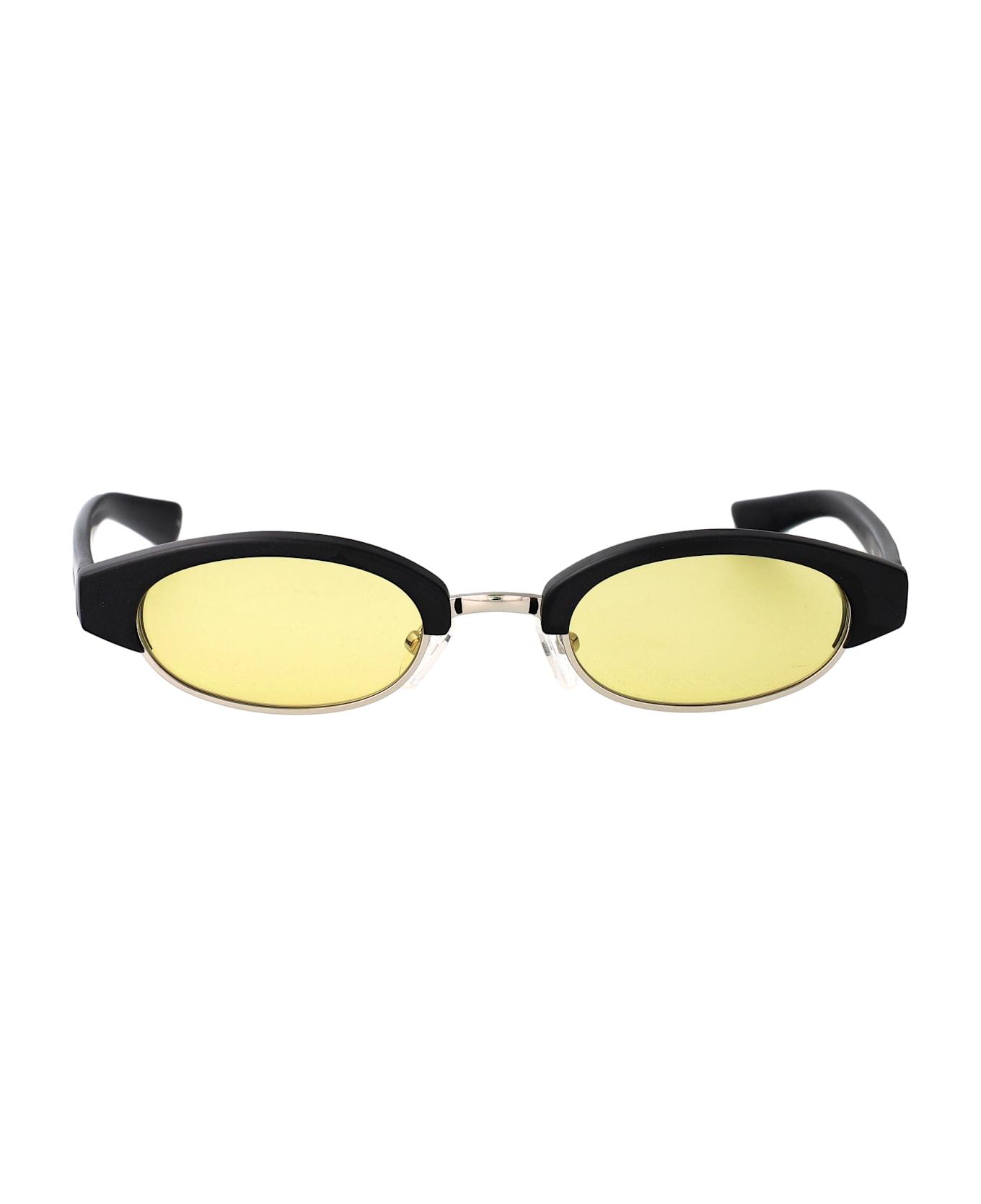 Alexander McQueen Eyewear Am0534s Sunglasses - BLACK-BLACK-YELLOW