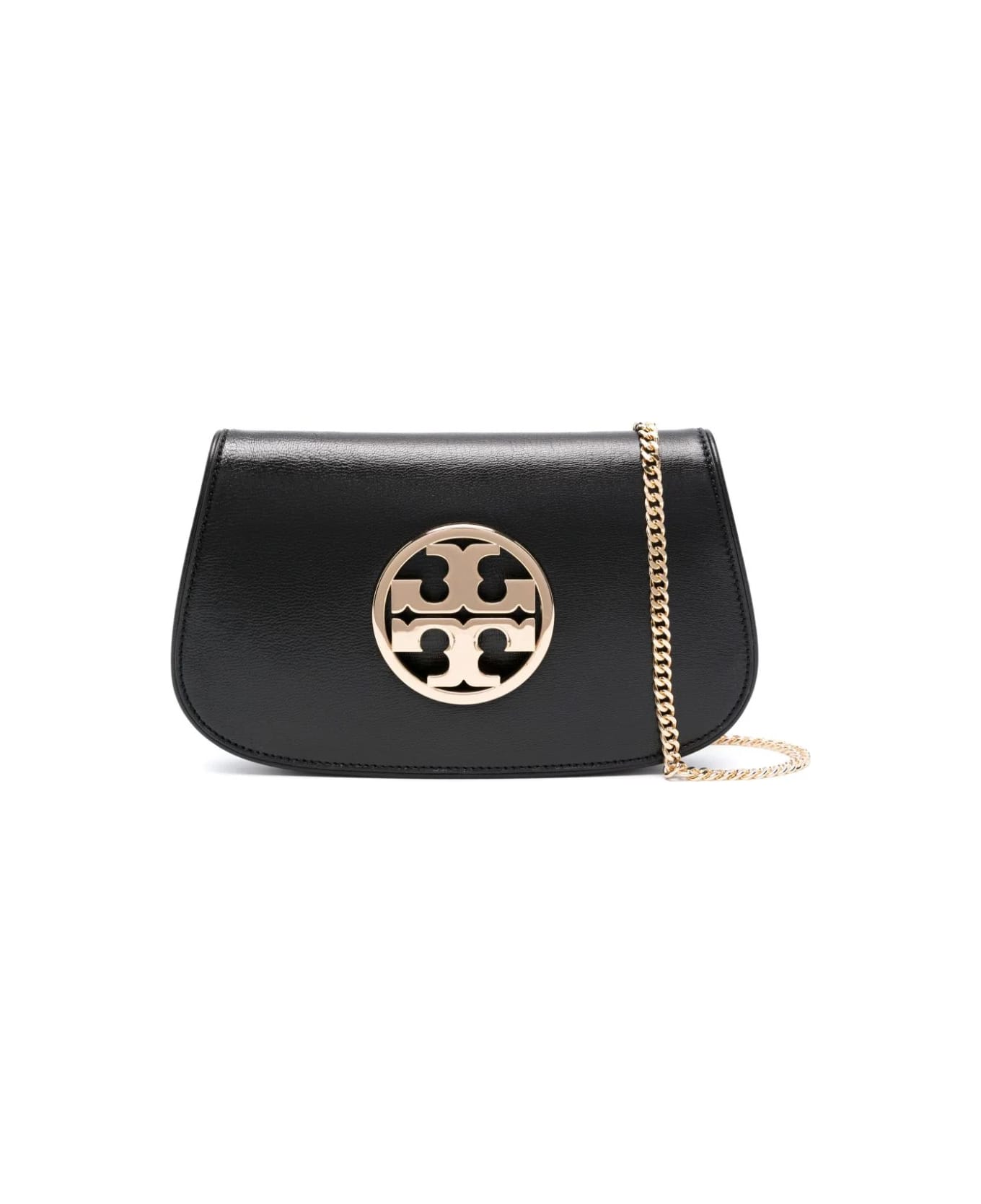 Tory Burch Black Reva Clutch Bag - Black