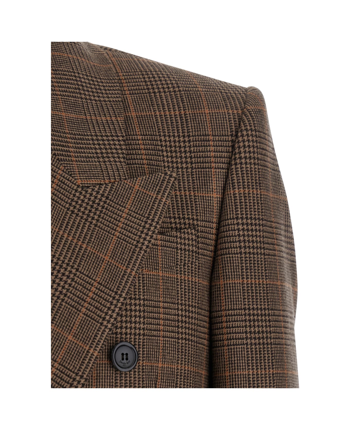 Saint Laurent Prince De Galles Wool Blazer