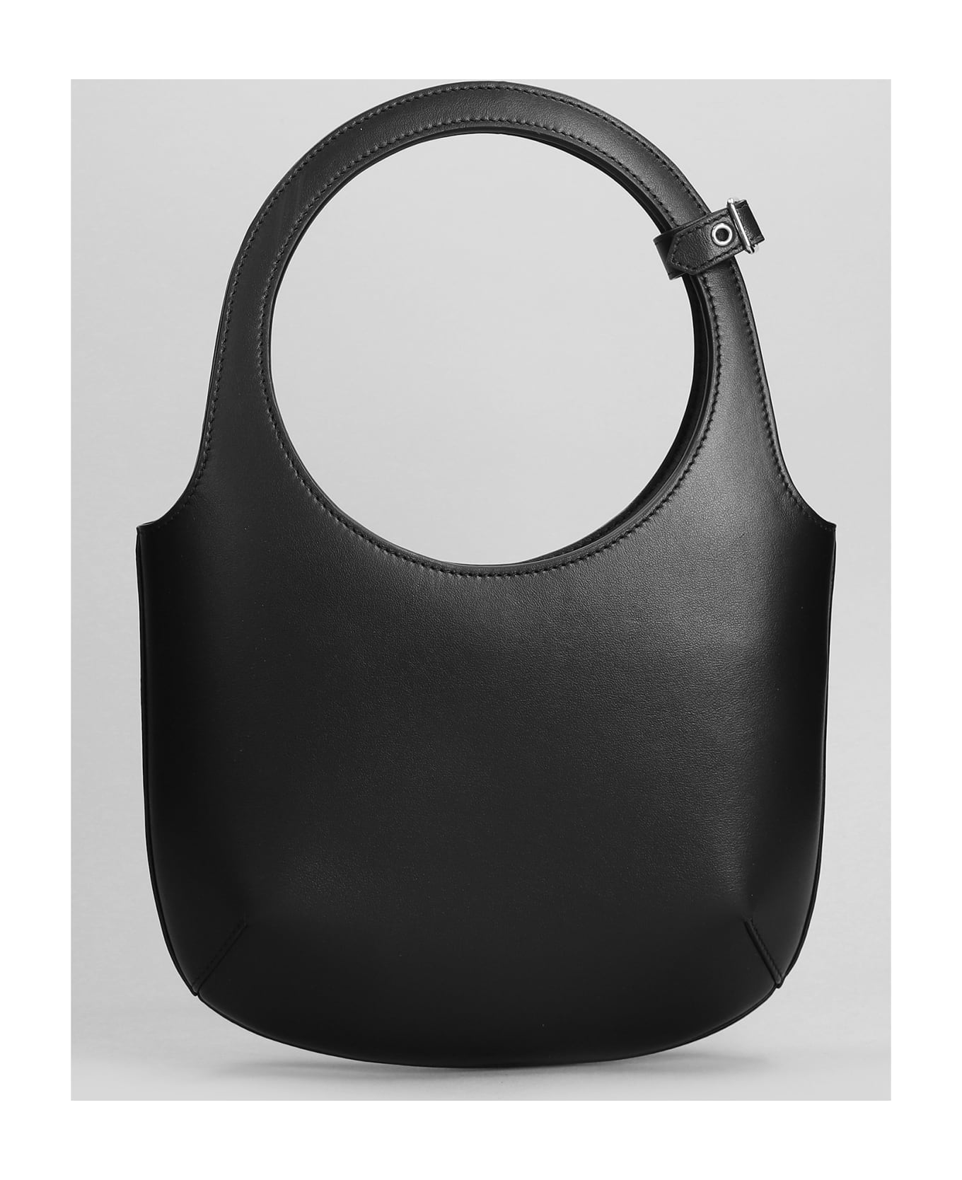 Courrèges Shoulder Bag In Black Leather - black トートバッグ