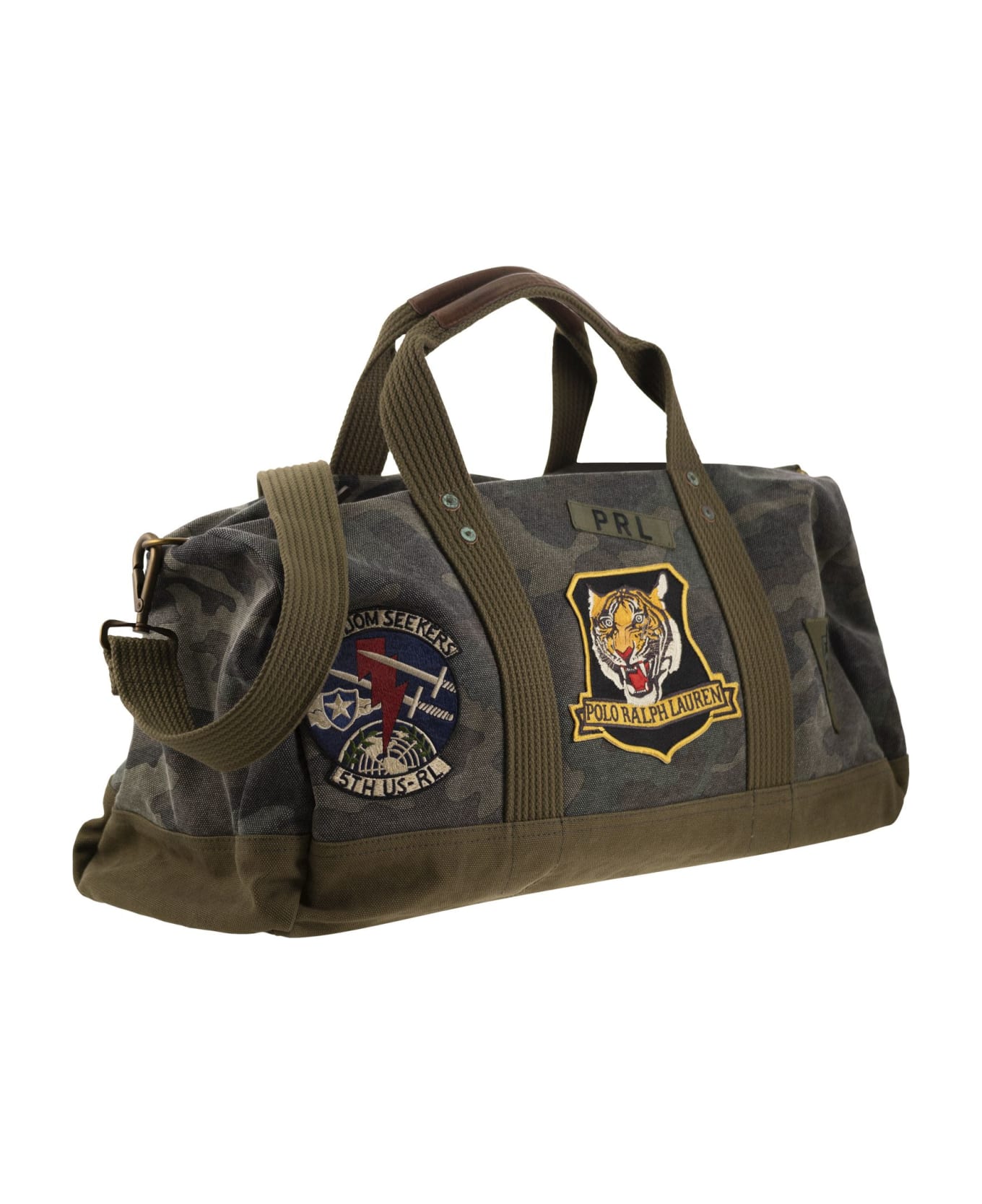 Polo Ralph Lauren Camouflage Canvas Duffle Bag With Tiger - Camo トラベルバッグ