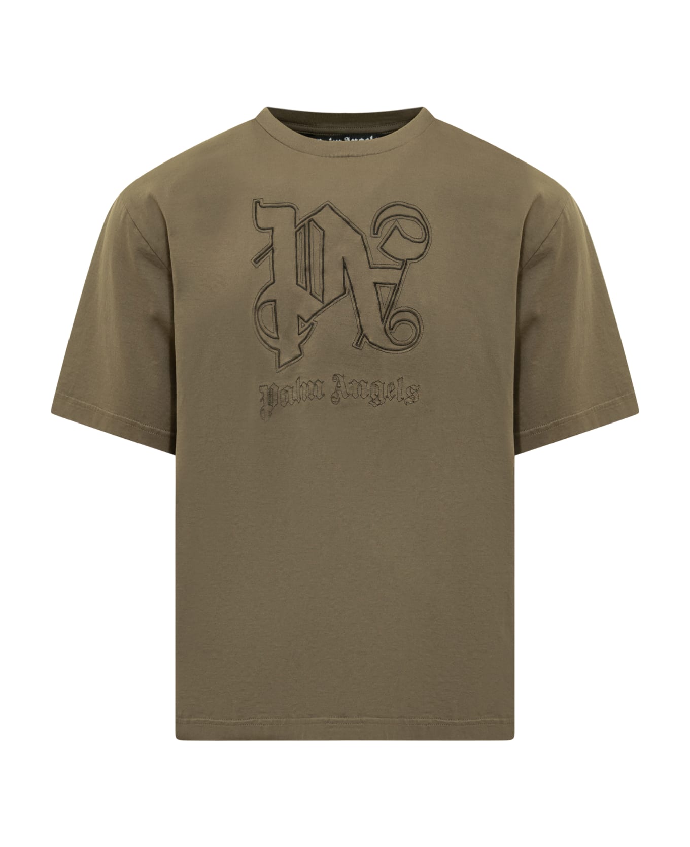 Palm Angels Monogram T-shirt - Brown シャツ
